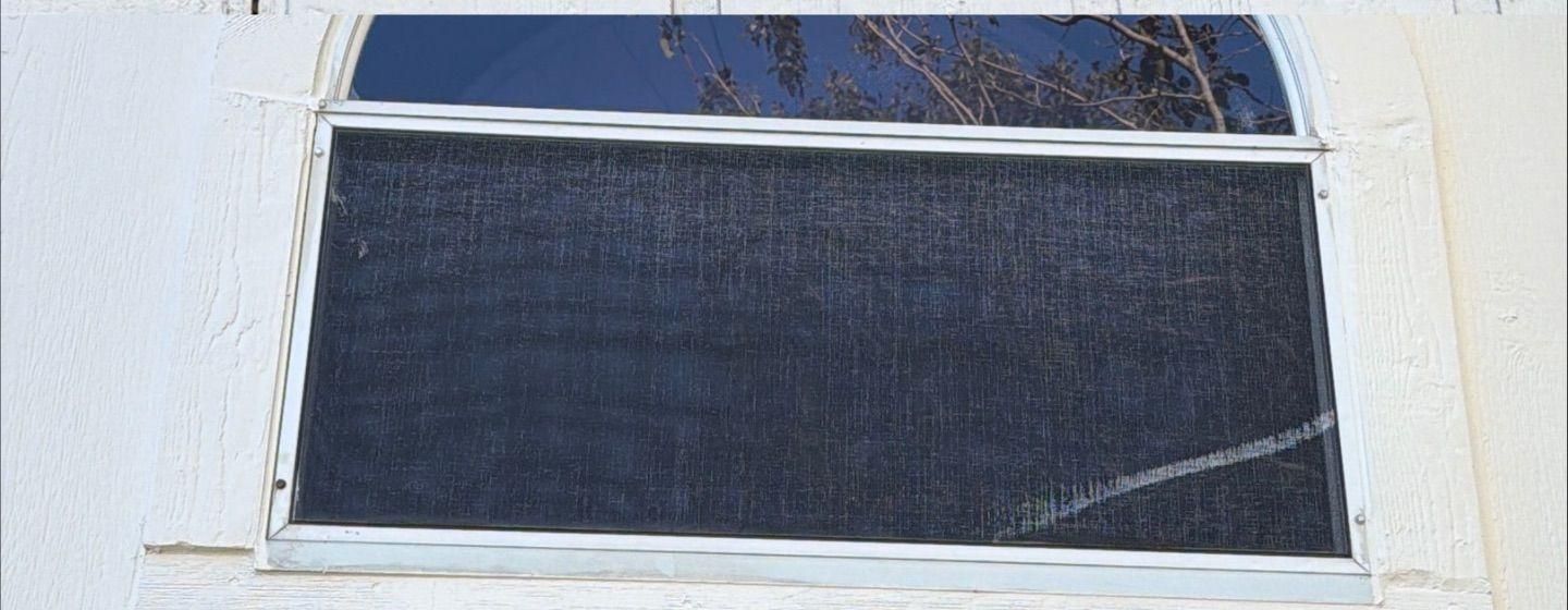 Before and after photo of exterior siding repair by Hill Country Painting in Round Rock, TX