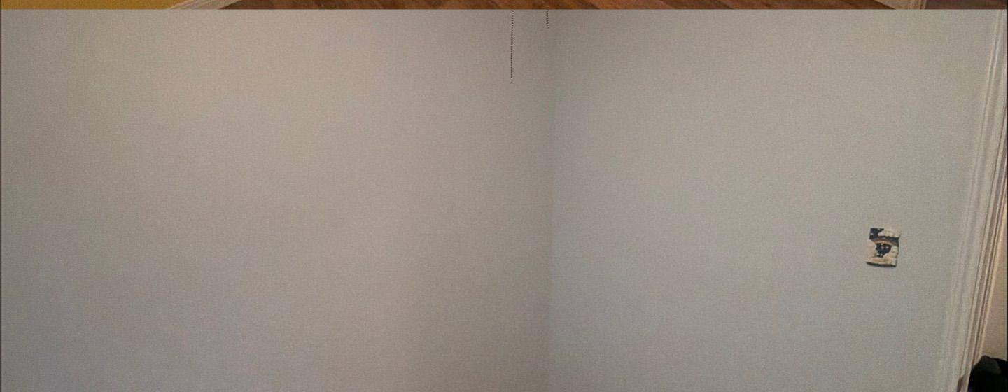 Before and after photo of a bedroom painted by Hill Country Painting in Pflugerville, TX