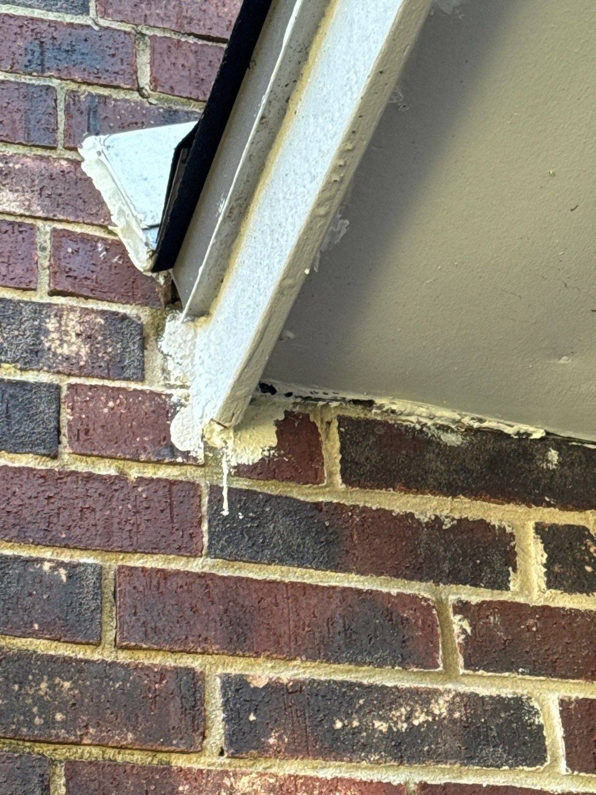 Old paint drips on fascia trim before painting in Austin, TX by Hill Country Painting