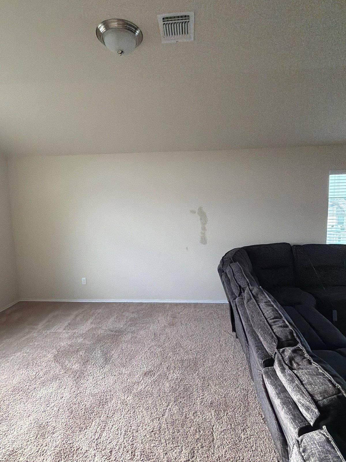 Living room before painting in Jarrell, TX by Hill Country Painting