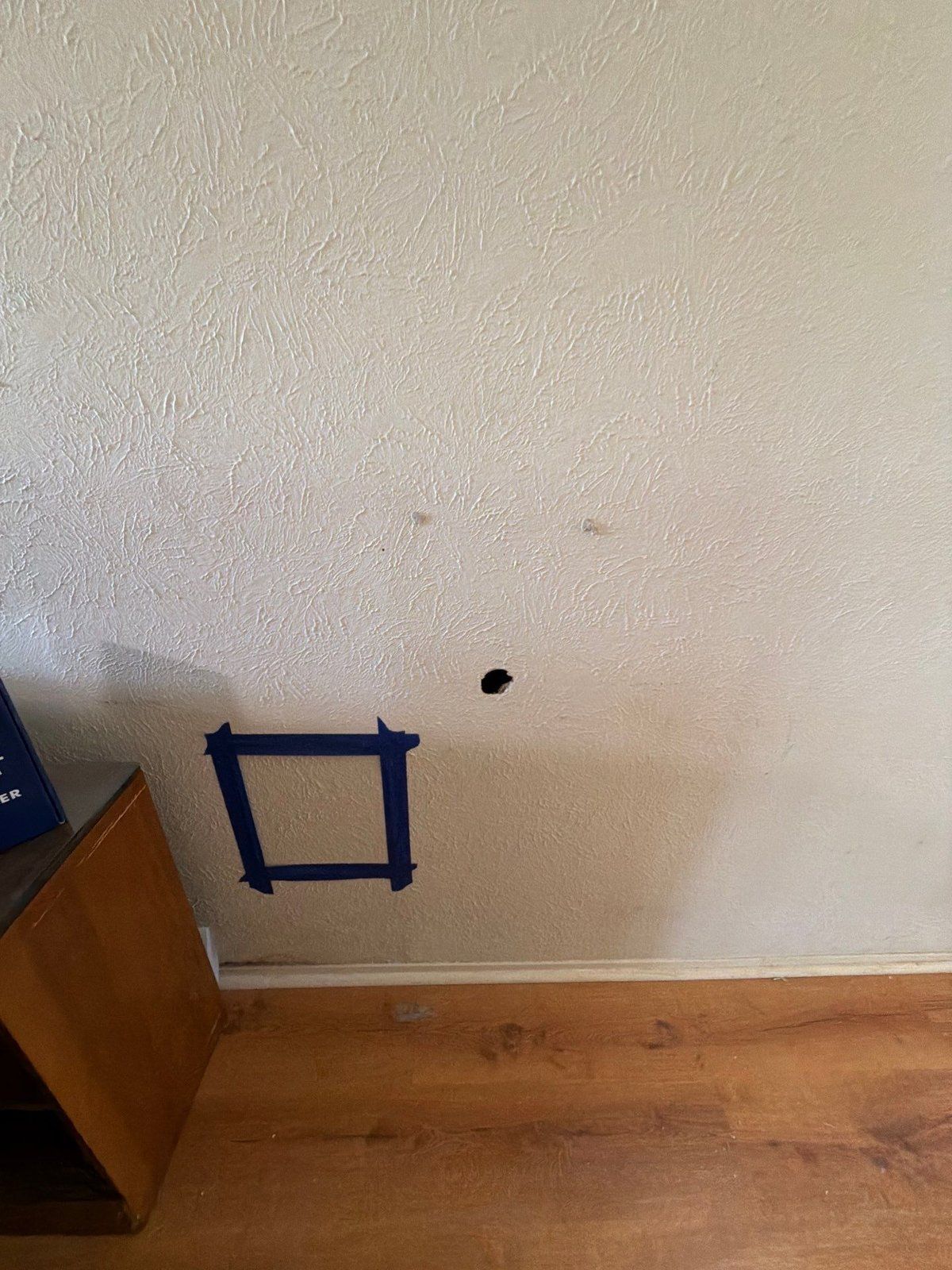 Interior wall repair prep before painting in Austin, TX by Hill Country Painting