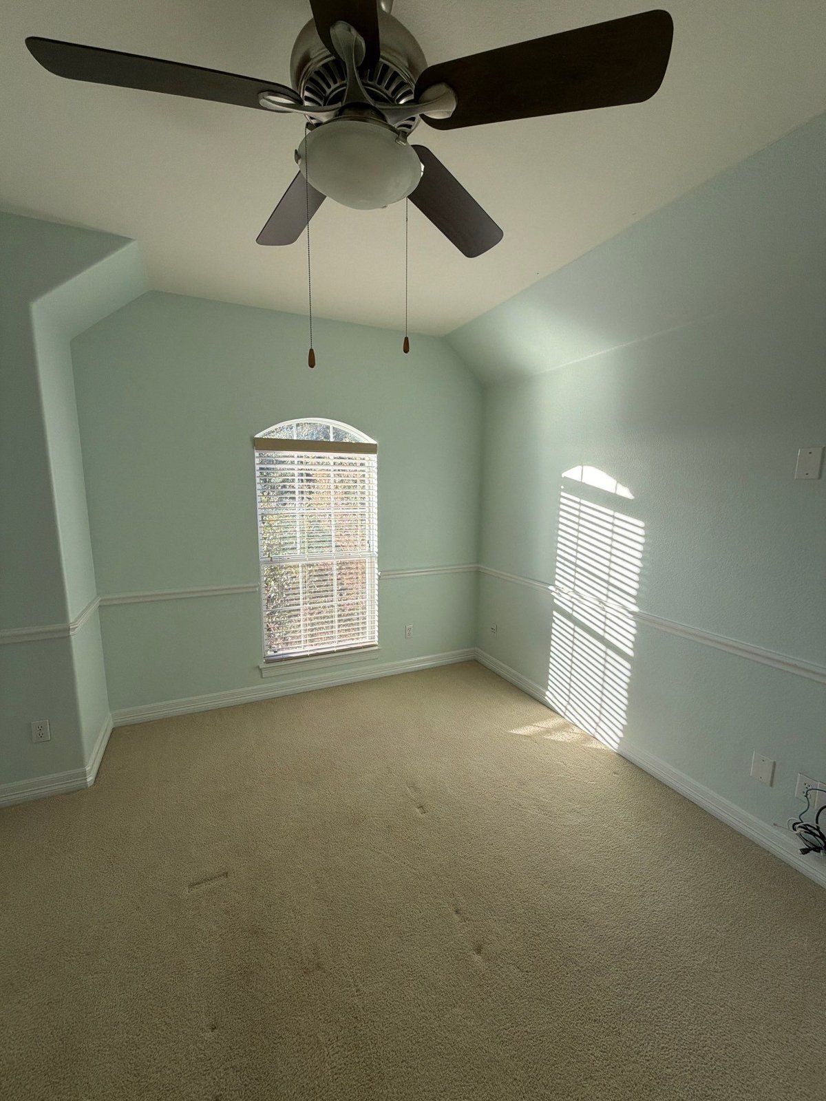 Bedroom before painting in Leander, TX by Hill Country Painting