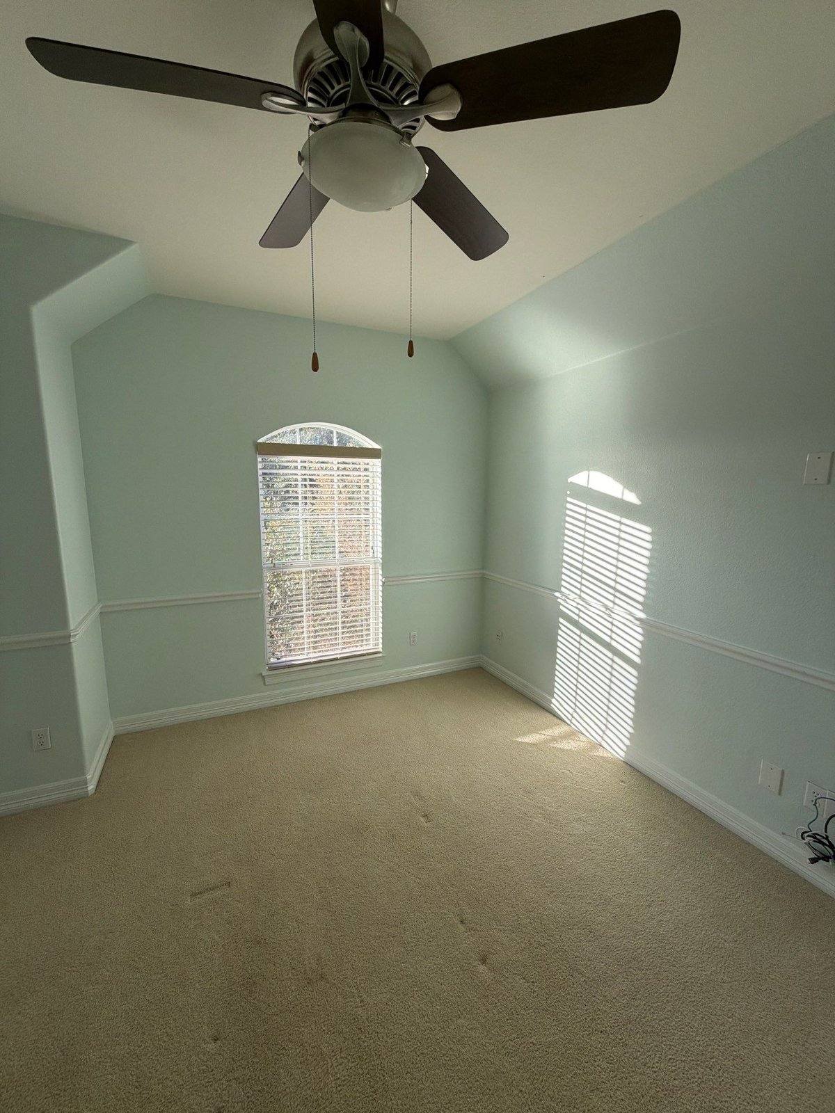Bedroom before painting in Leander, TX by Hill Country Painting