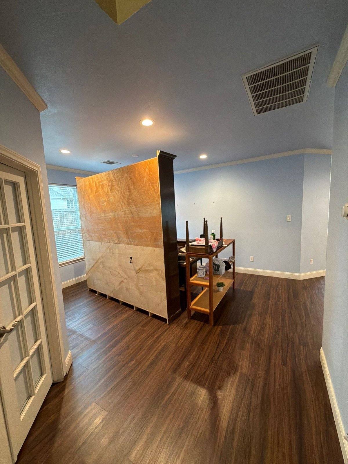 Hallway before painting in Austin, TX by Hill Country Painting