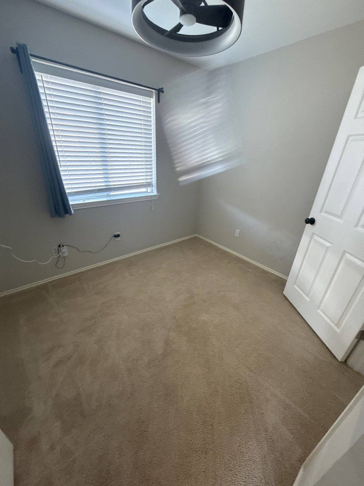 Bedroom before painting in Austin, TX by Hill Country Painting