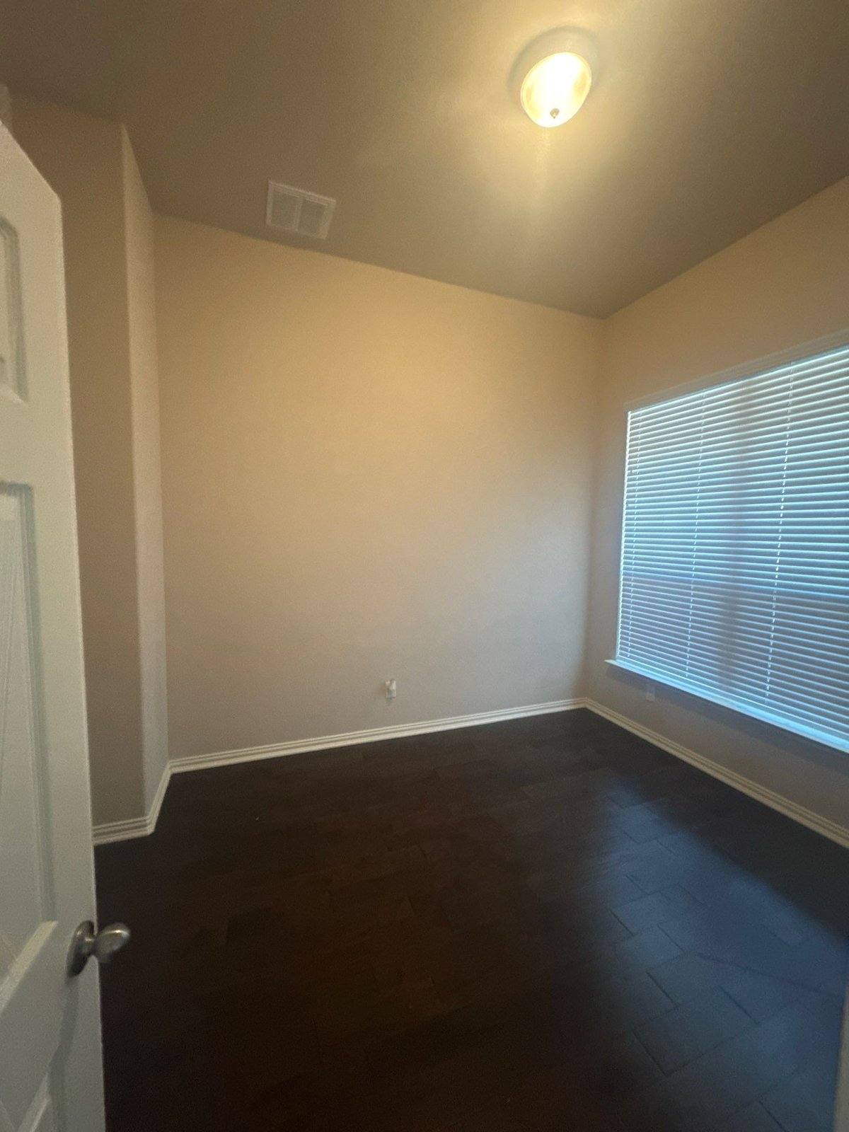 Office before interior painting in Pflugerville, TX by Hill Country Painting