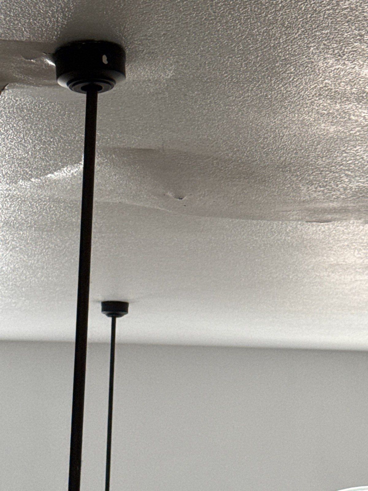 Ceiling drywall damage before repair in Round Rock, TX by Hill Country Painting