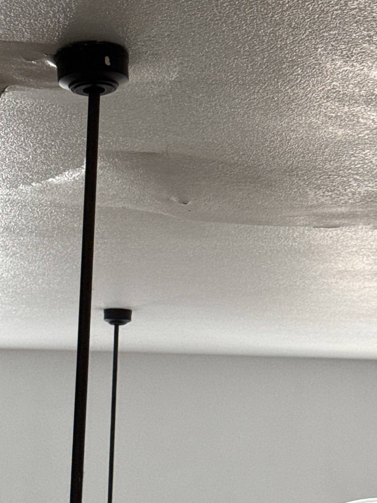 Ceiling drywall damage before repair in Round Rock, TX by Hill Country Painting