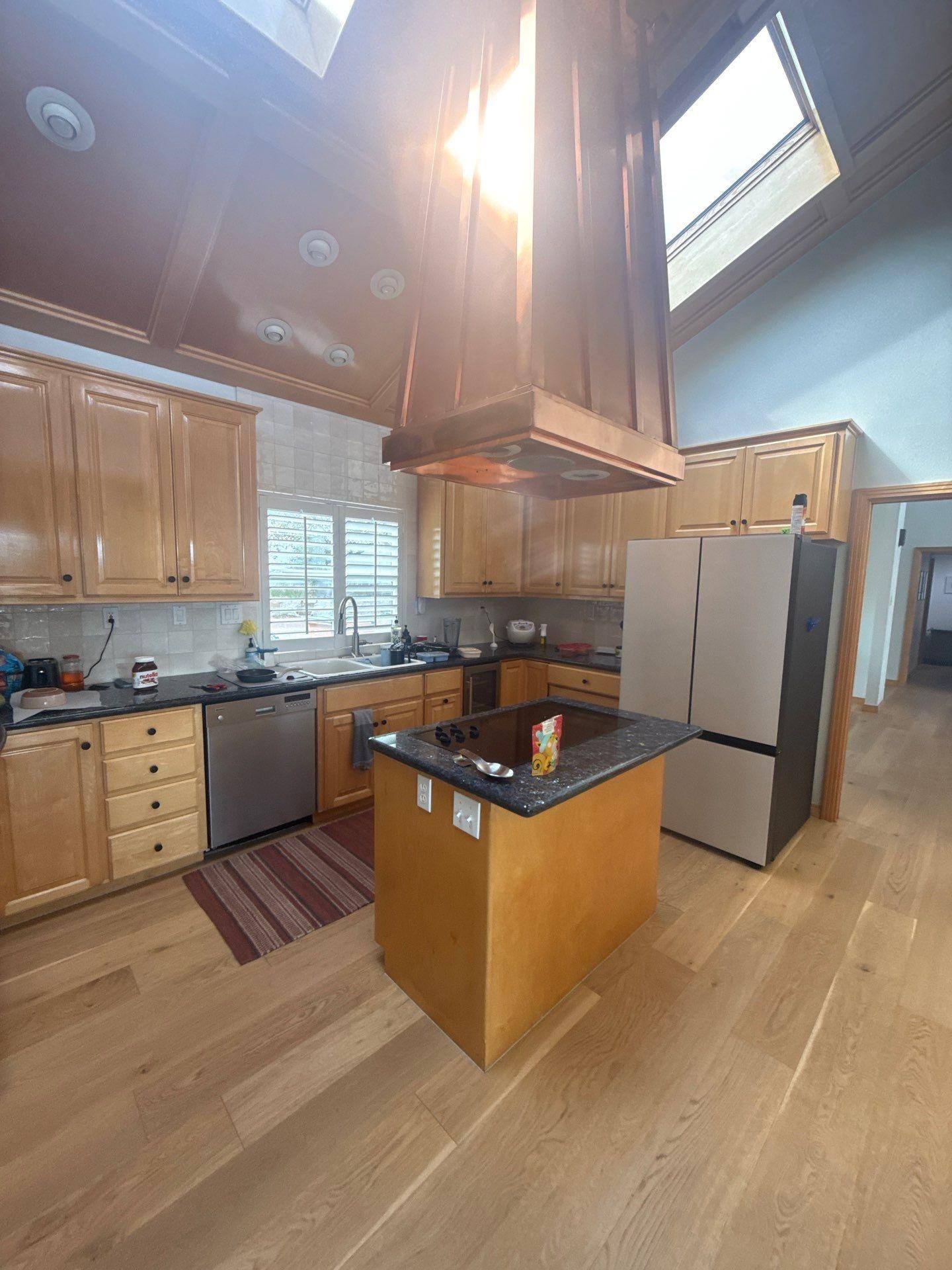 Kitchen and breakfast area ahead of interior painting in Austin, TX by Hill Country Painting