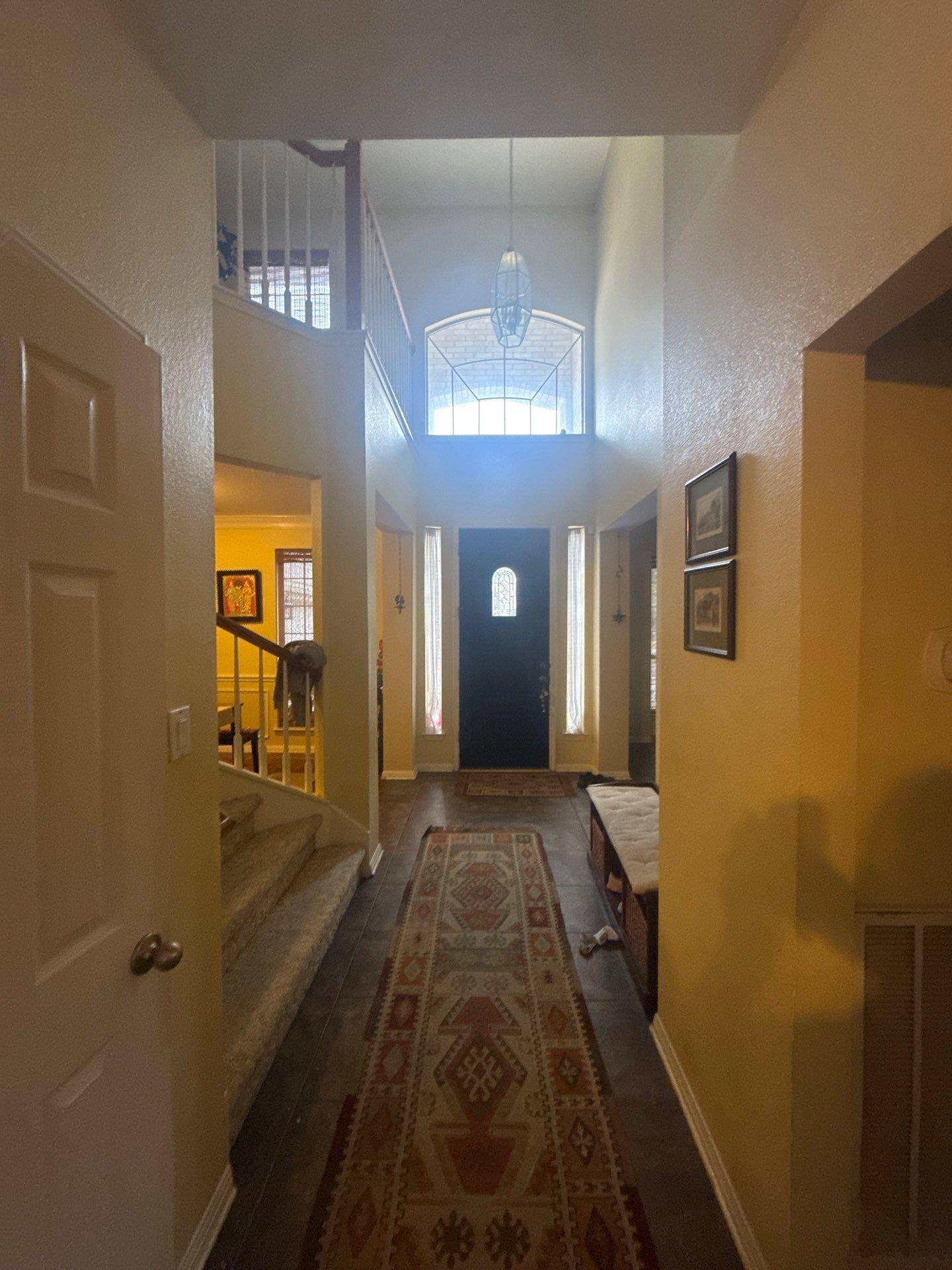 Entry way ahead of interior painting in Austin, TX by Hill Country Painting