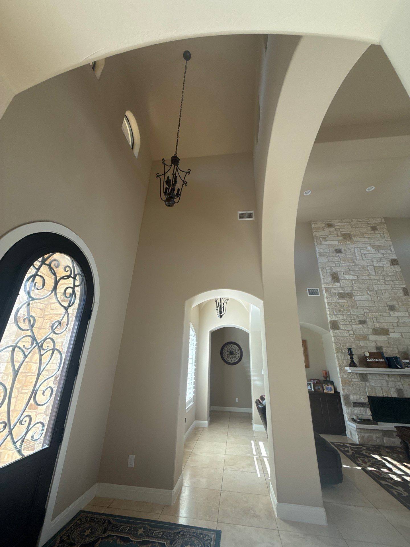 Entryway ahead of interior painting in Leander, TX by Hill Country Painting