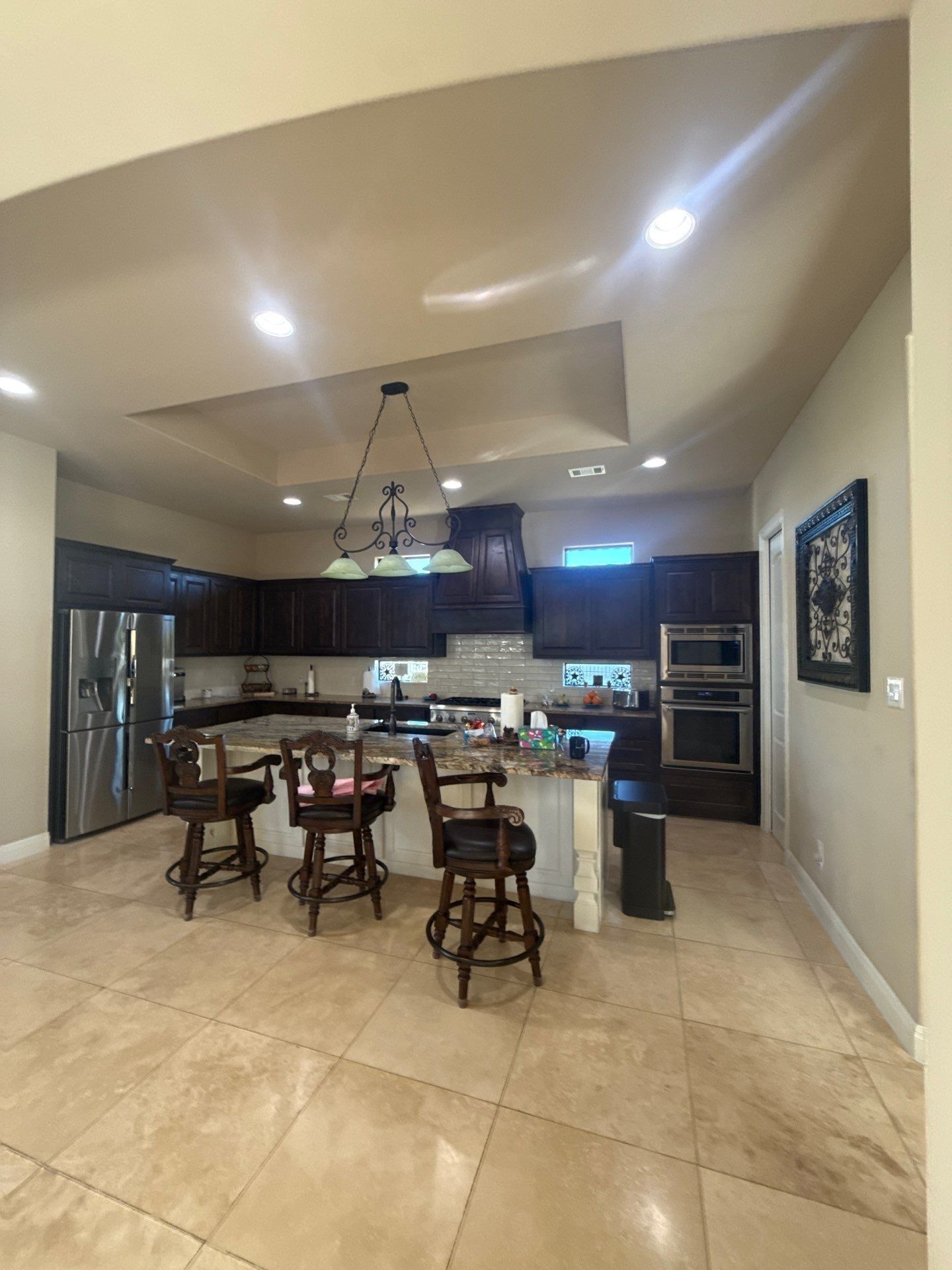 Kitchen ahead of interior painting in Leander, TX by Hill Country Painting