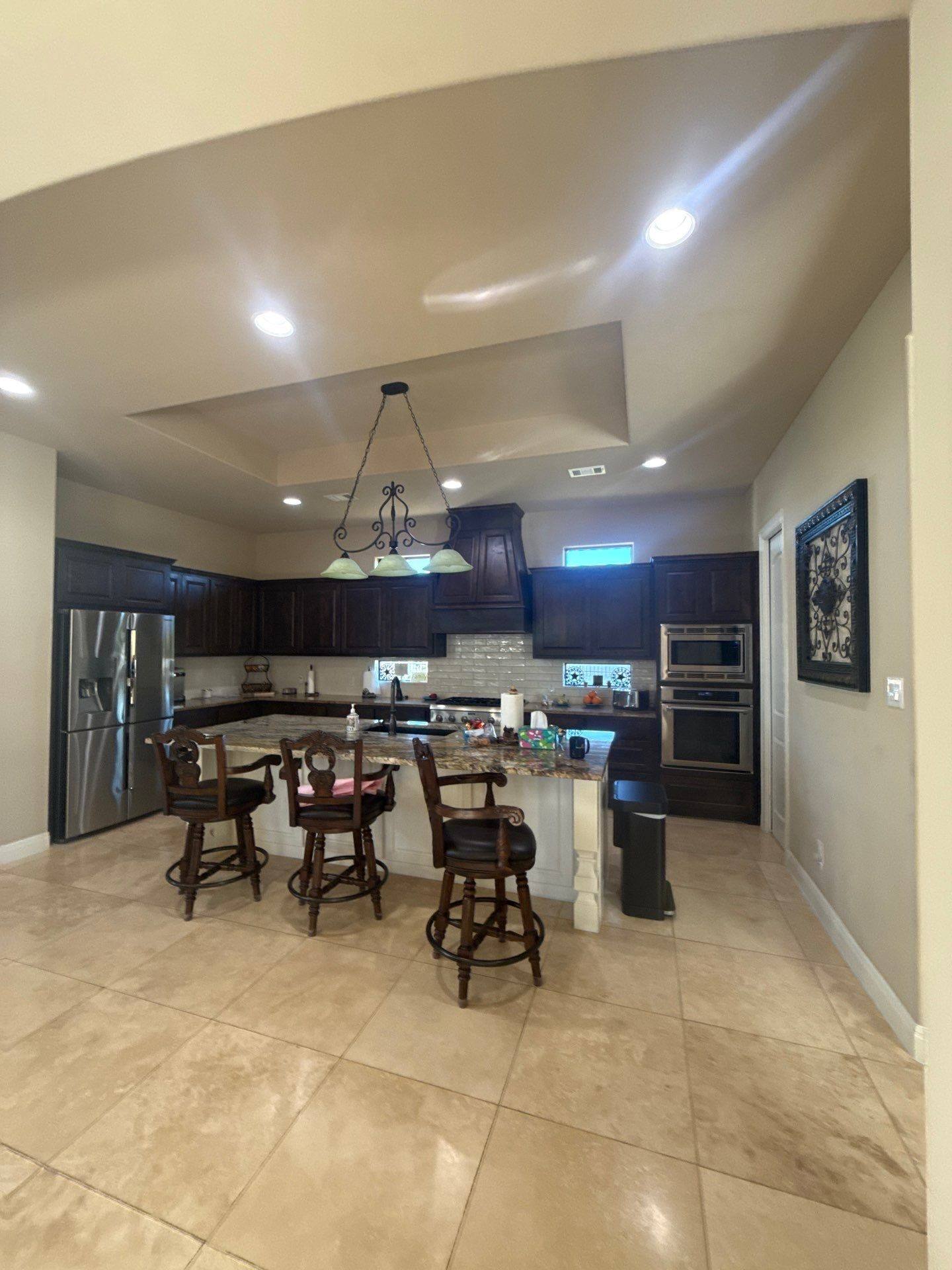 Kitchen ahead of interior painting in Leander, TX by Hill Country Painting