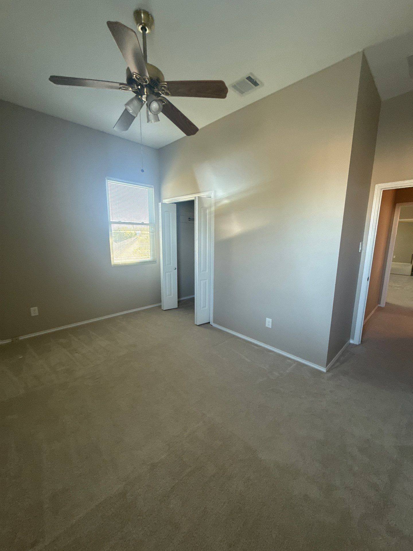 Bedroom three ahead of interior painting in Austin, TX by Hill Country Painting