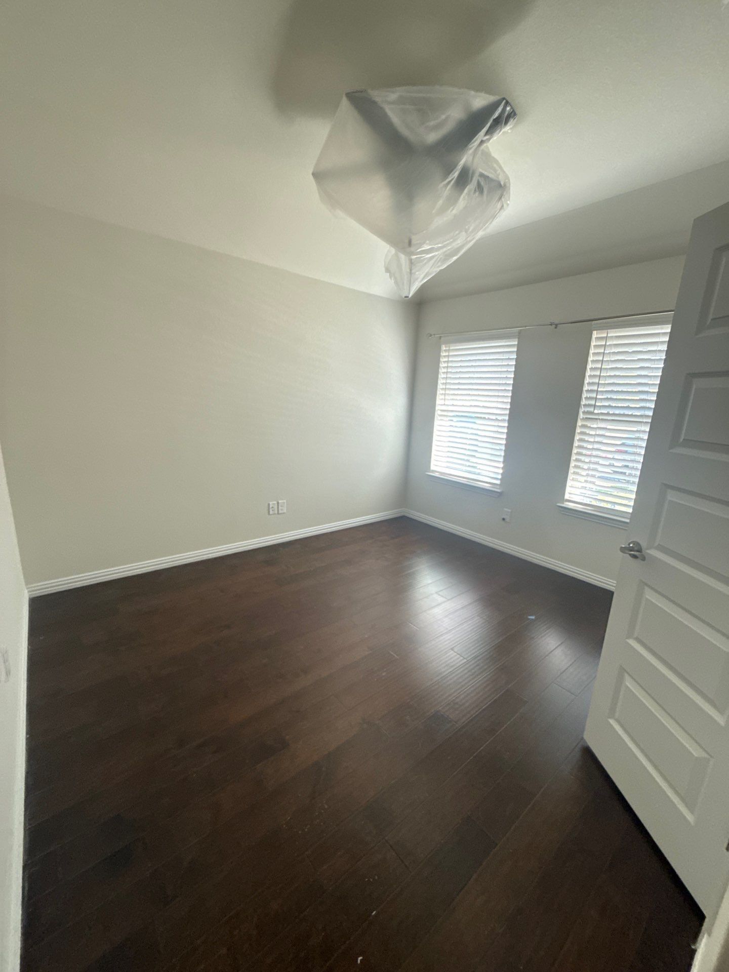 Front bedroom ahead of interior painting in Buda, TX by Hill Country Painting