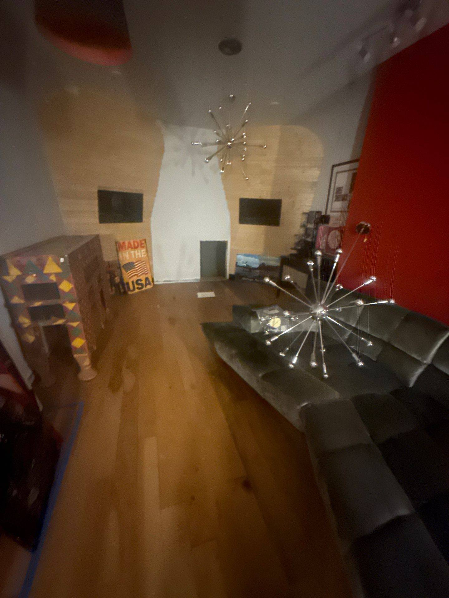 Studio room ahead of interior painting in Austin, TX by Hill Country Painting