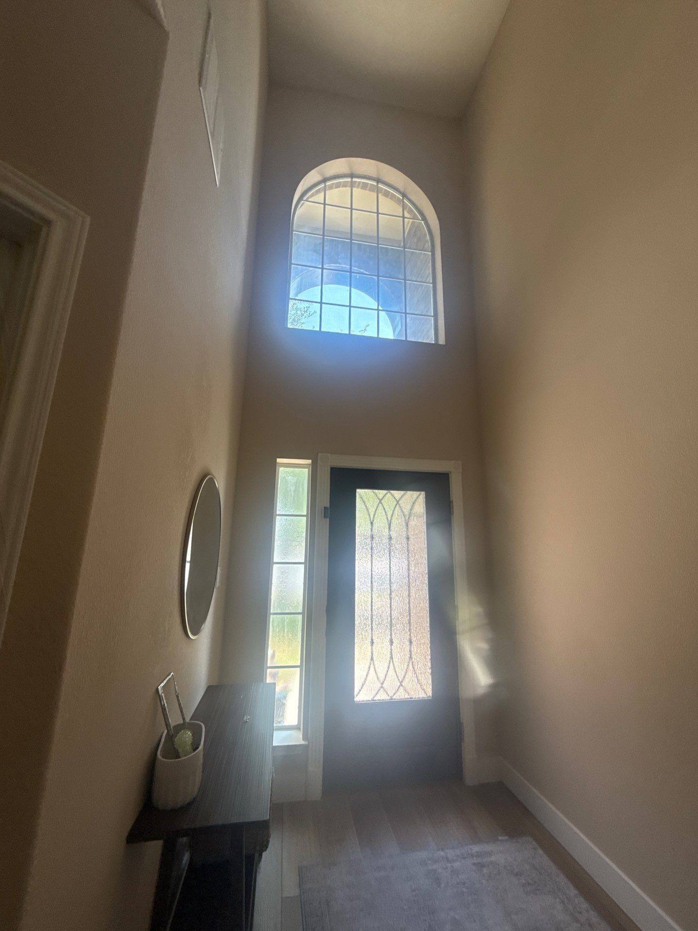 Entry way ahead of painting in Round Rock, TX by Hill Country Painting