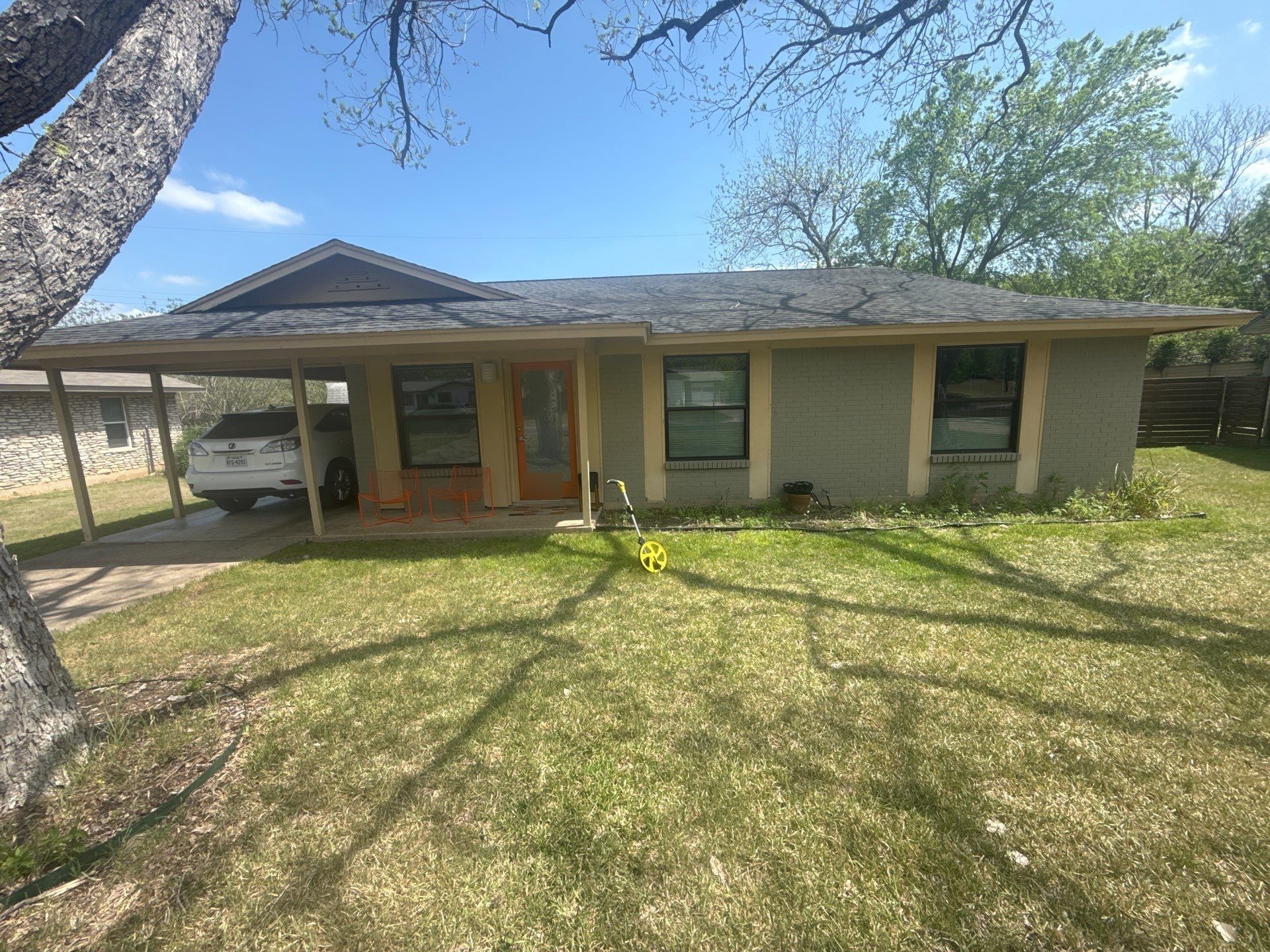 Front exterior ahead of painting in Austin, TX by Hill Country Painting