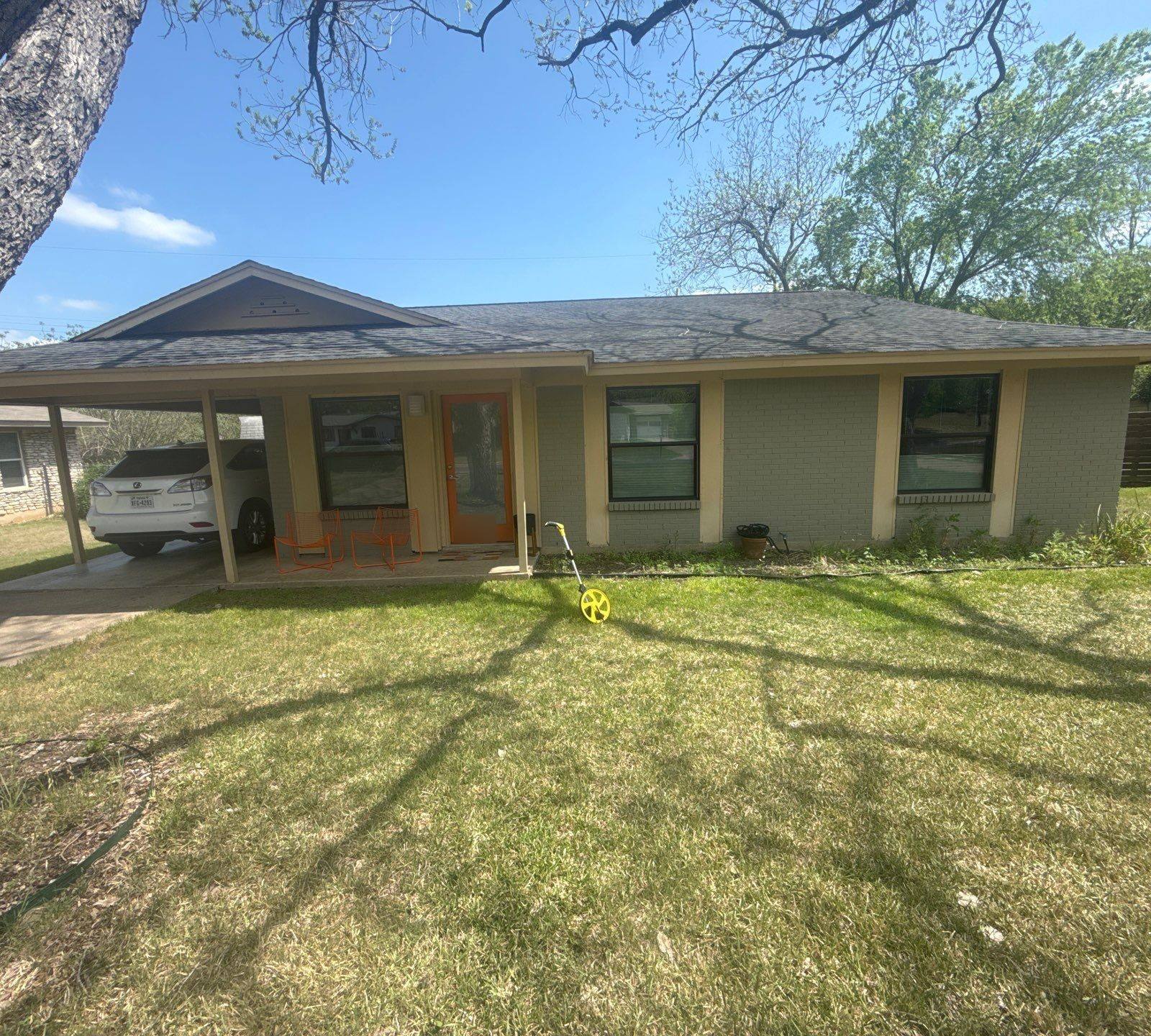 Front exterior ahead of painting in Austin, TX by Hill Country Painting
