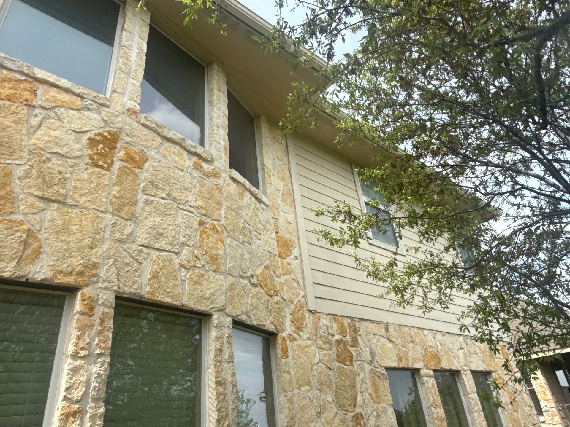 Siding detail ahead of painting in Austin, TX by Hill Country Painting
