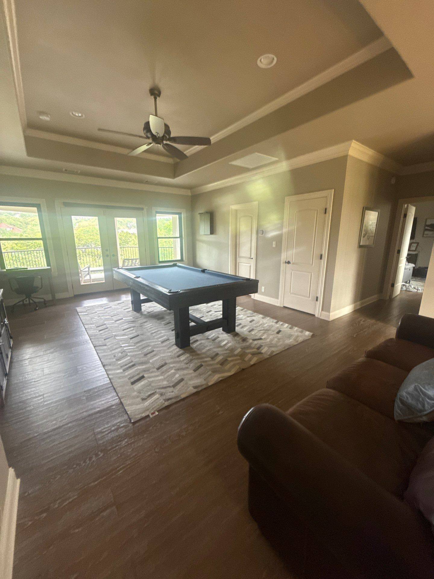 Upstairs loft ahead of painting in Austin, TX by Hill Country Painting