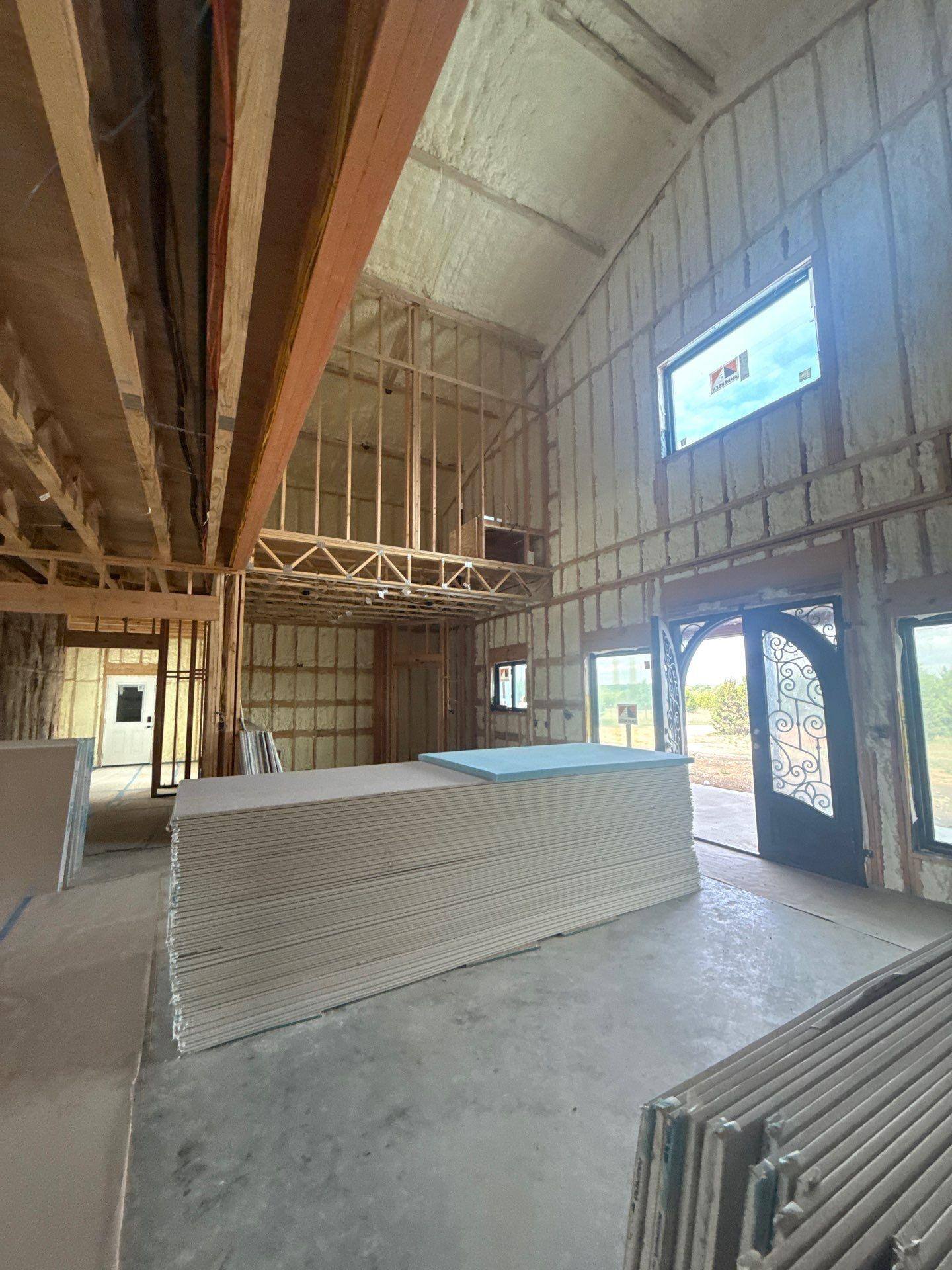 Entryway ahead of interior painting in Georgetown, TX by Hill Country Painting