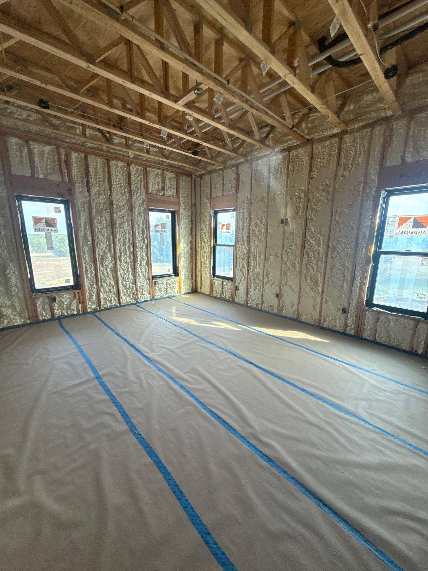 Bedroom ahead of interior painting in Georgetown, TX by Hill Country Painting
