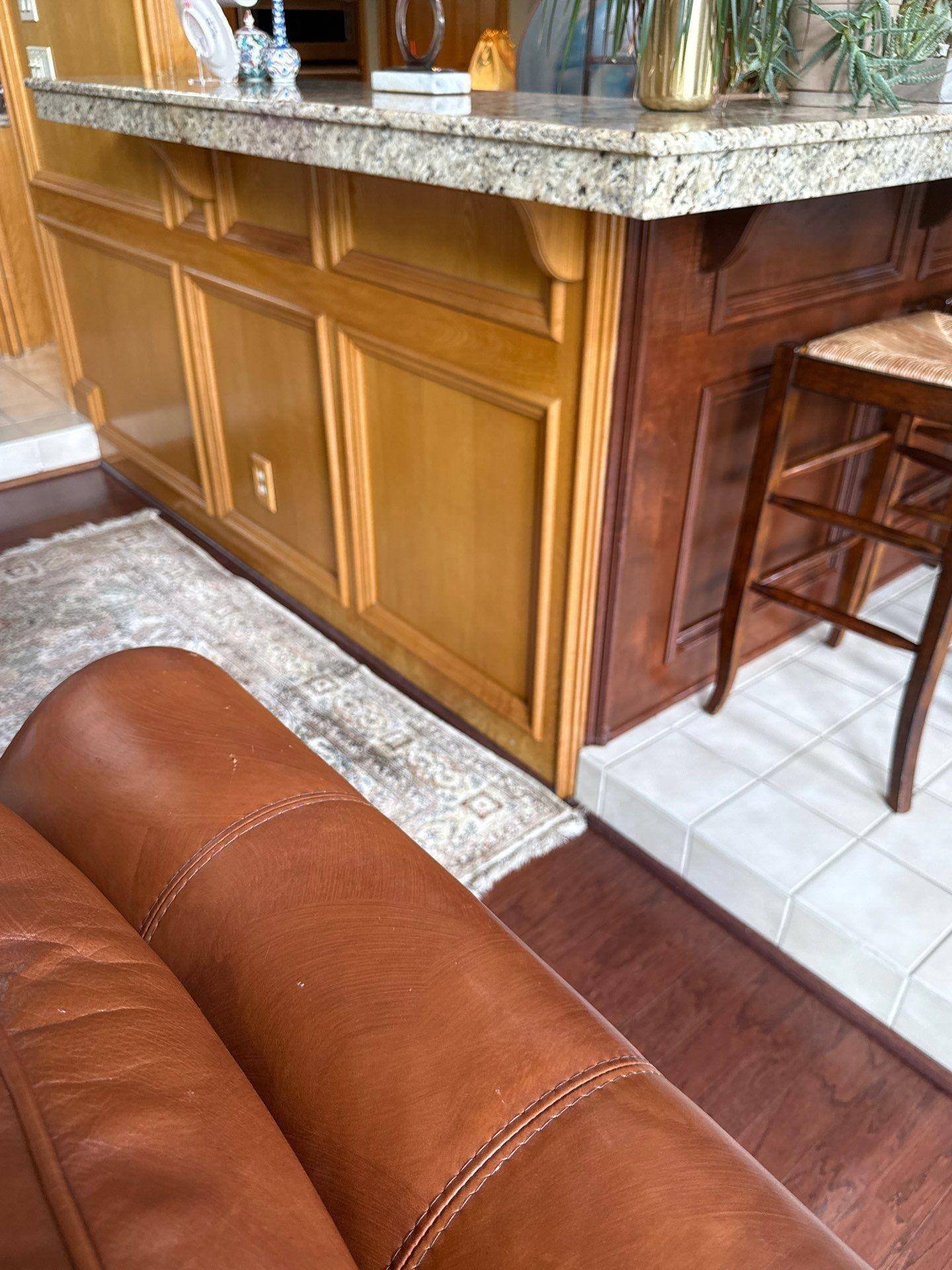 Kitchen cabinet detail in a home on Chapin Ln in Austin, TX by Hill Country Painting
