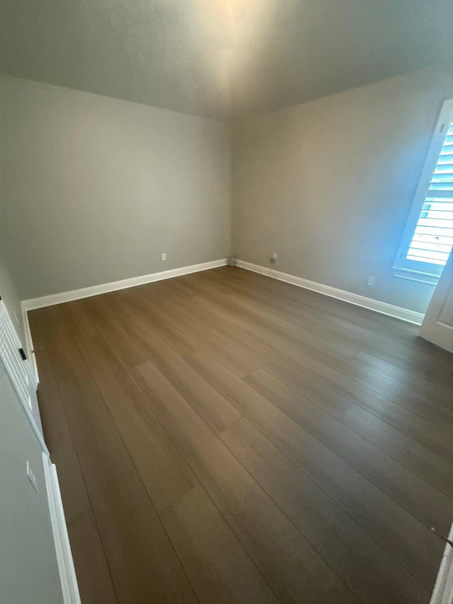 Bedroom of a home on Tree Bend Cove in Austin, TX ahead of interior painting by Hill Country Painting