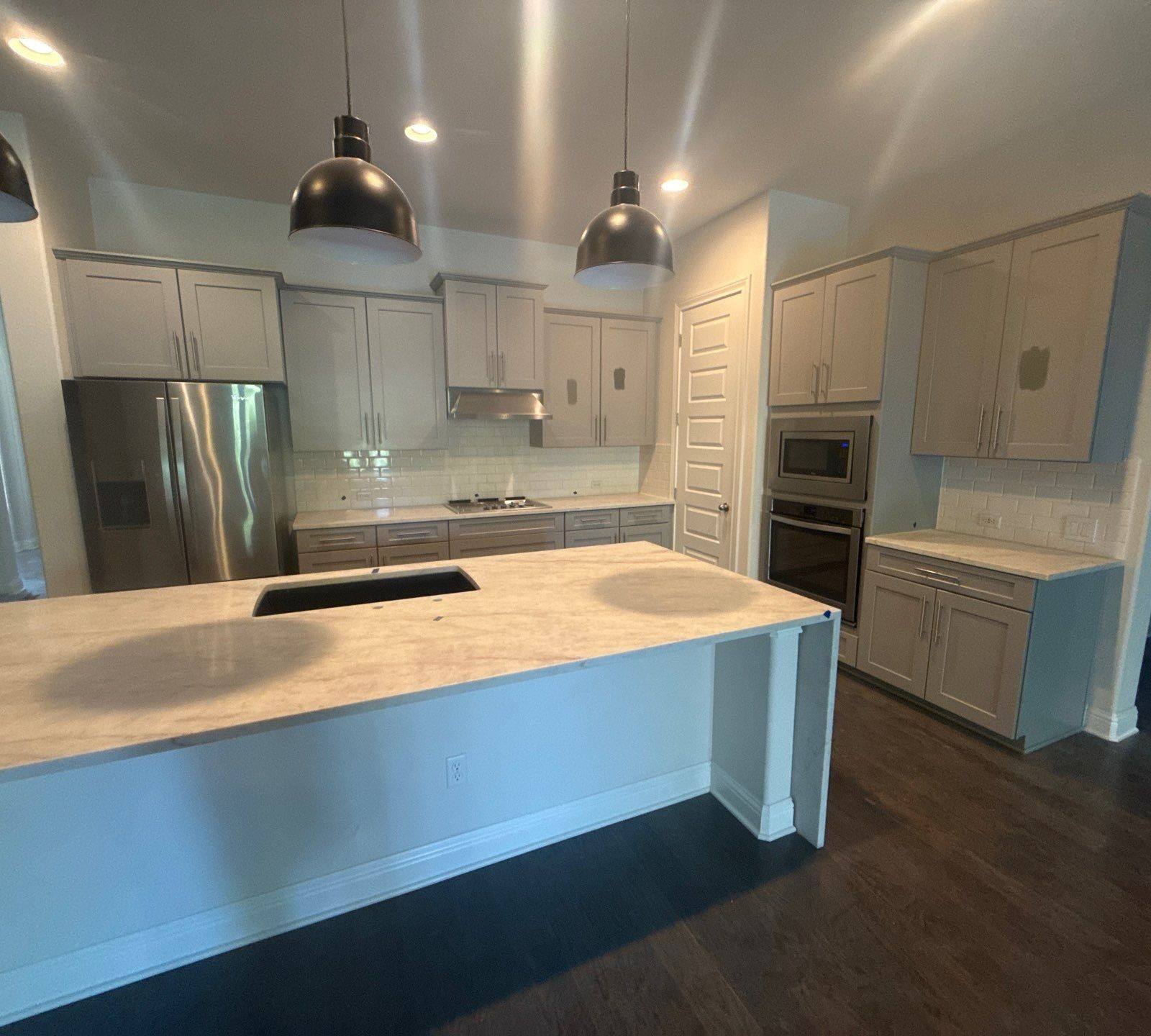Kitchen island and cabinetry