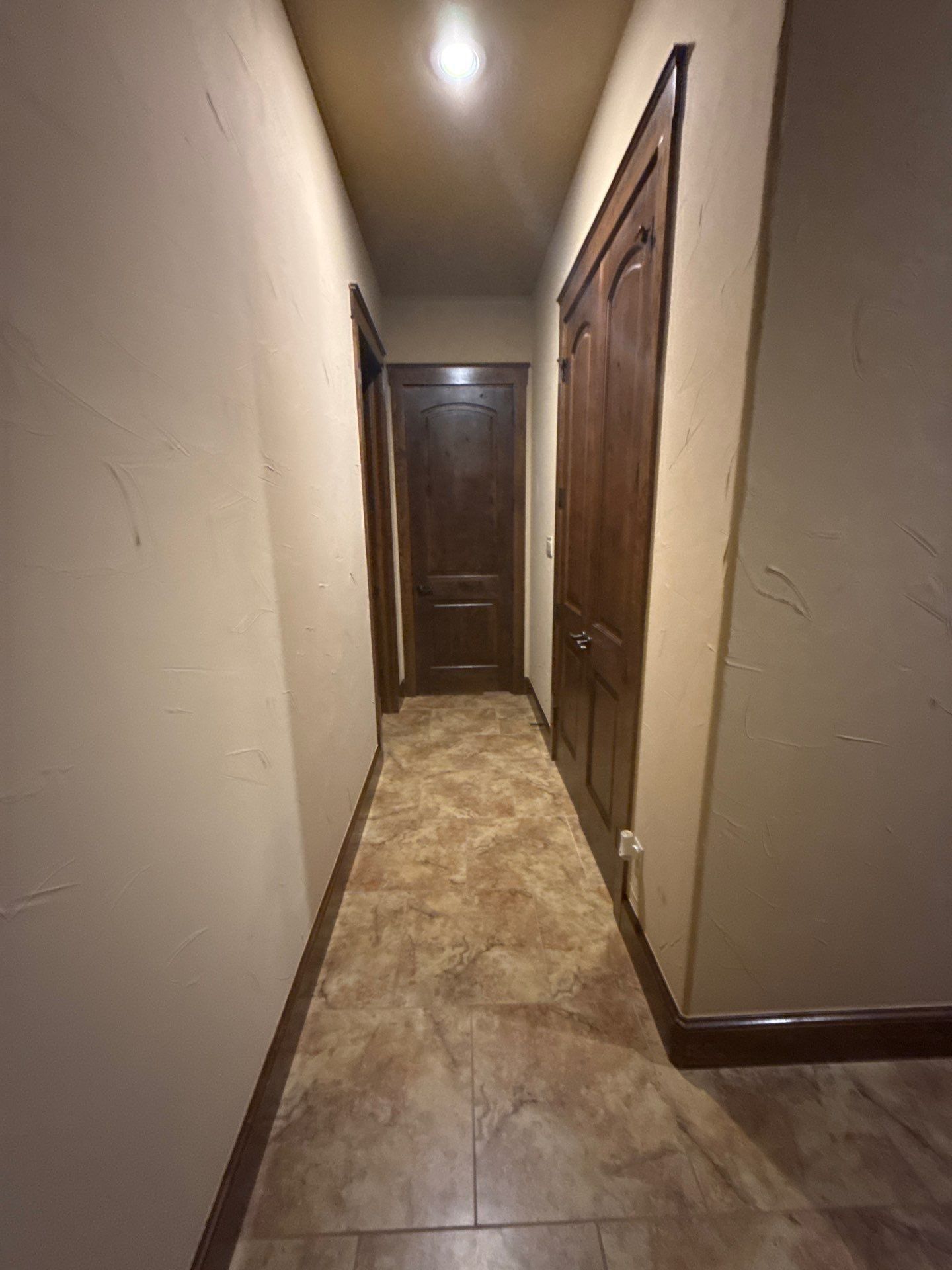 Hallway of the home ahead of painting