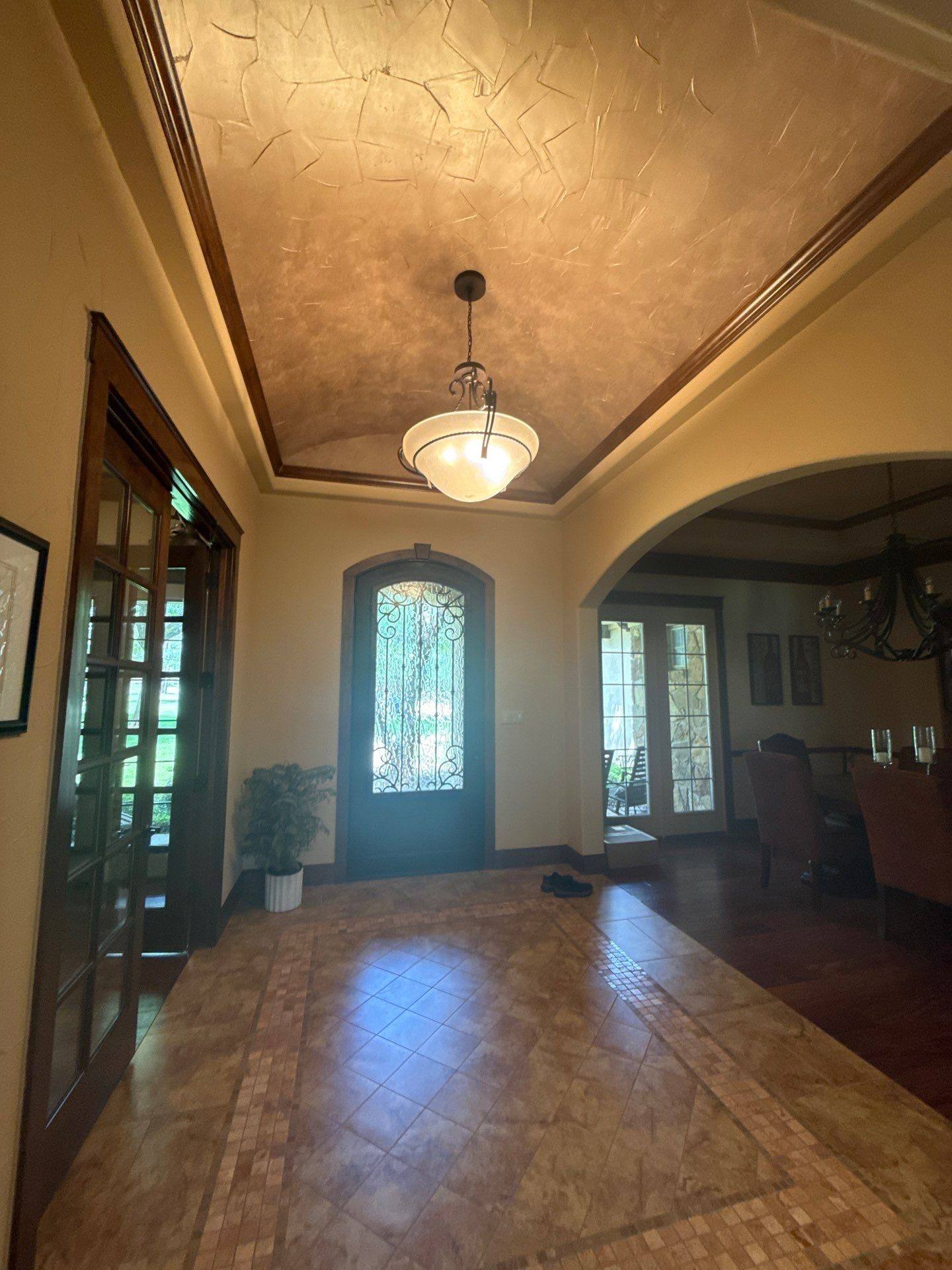 Entryway of the home ahead of painting