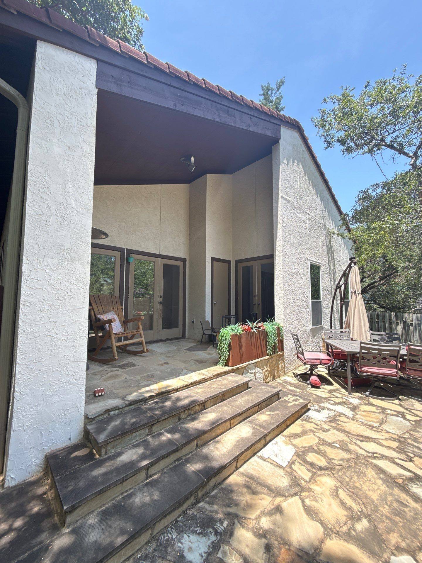 Back covered patio area