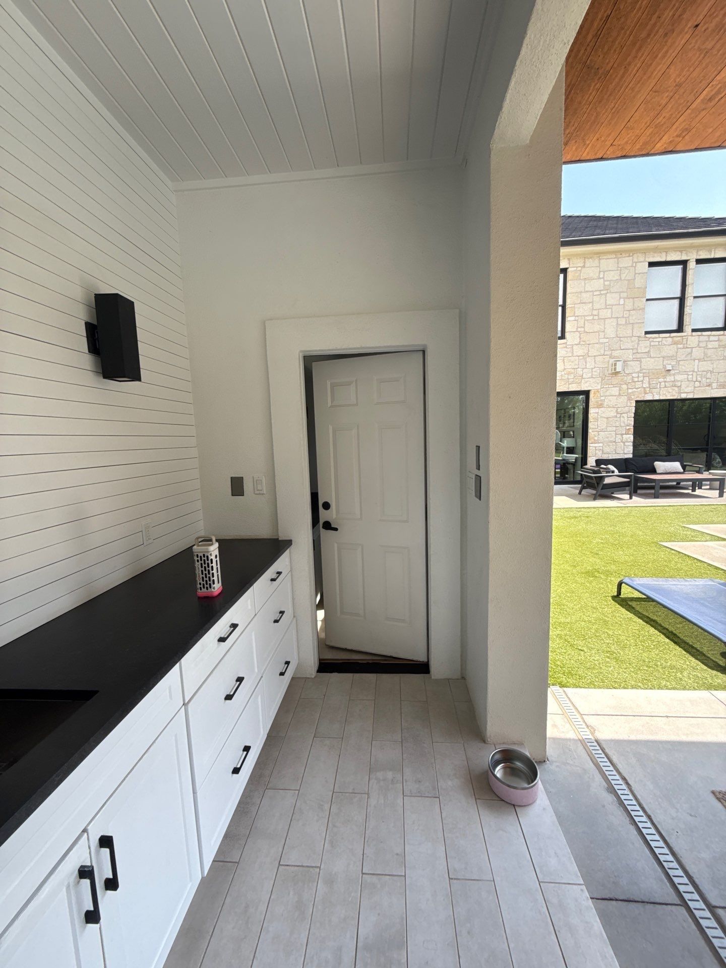 Mudroom cabinets ahead of painting