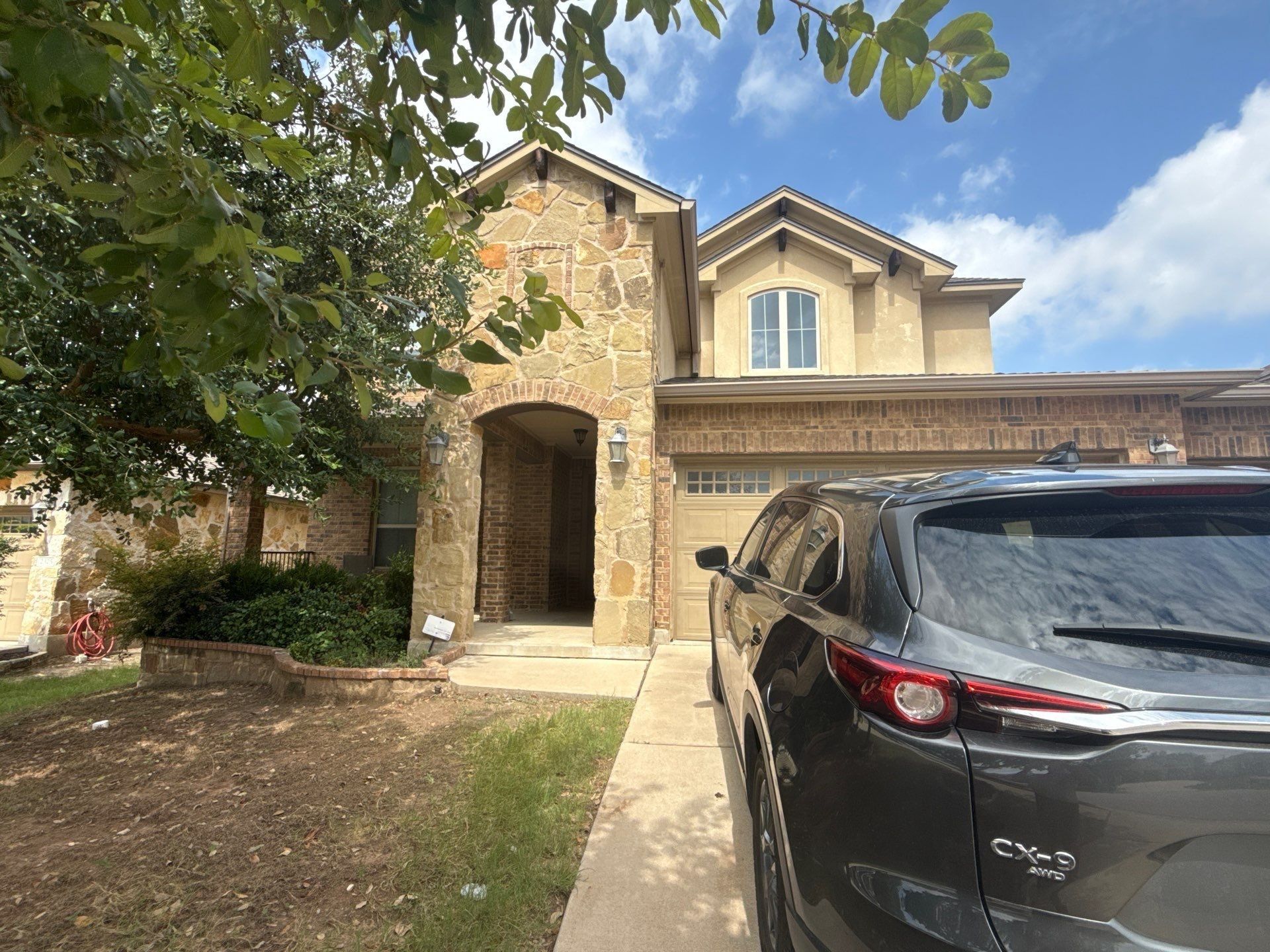 Front exterior of the home ahead of painting