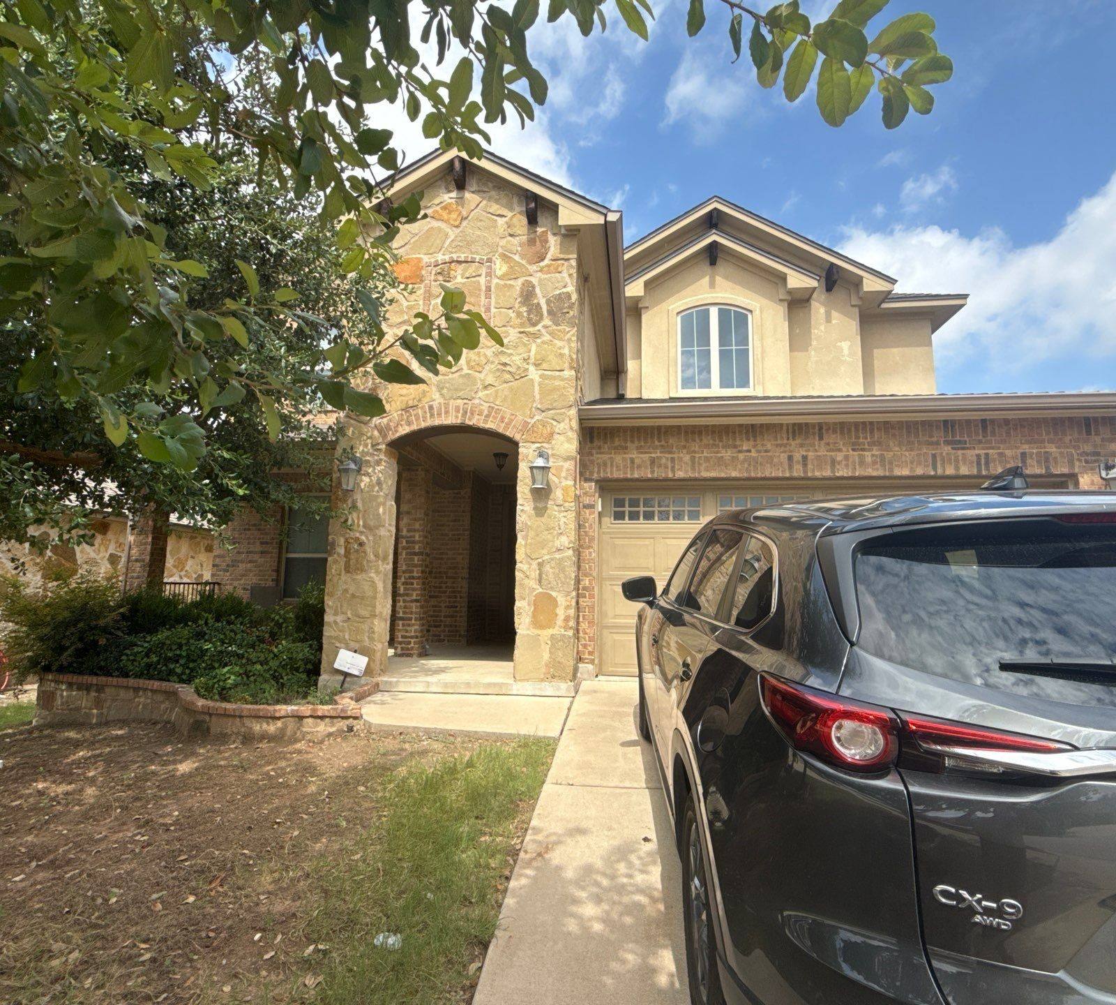 Front exterior of the home ahead of painting