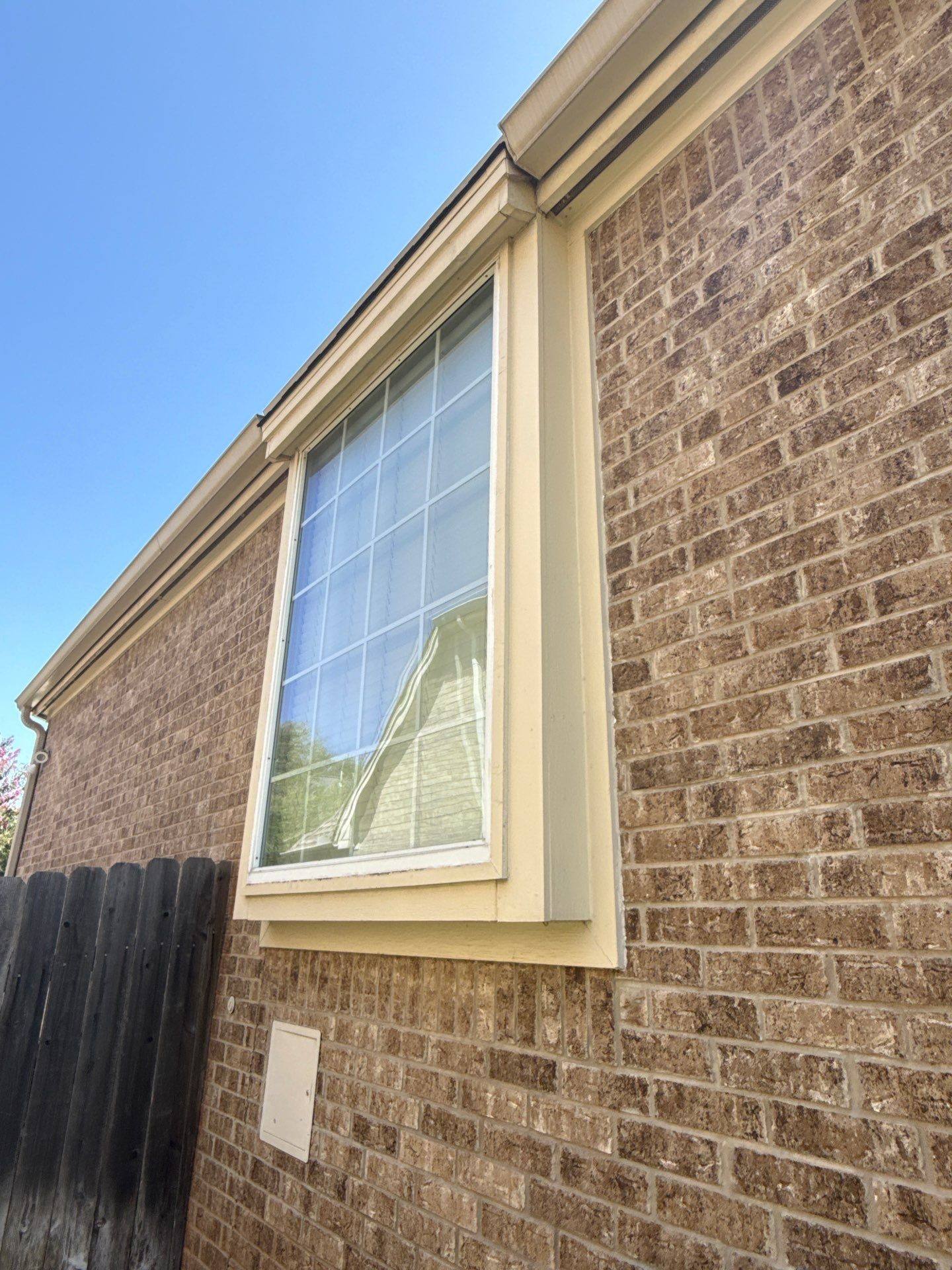 Left side window detail ahead of painting