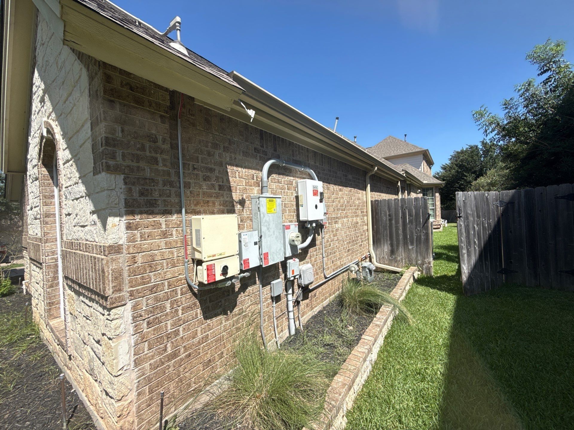 Right side yard view ahead of painting
