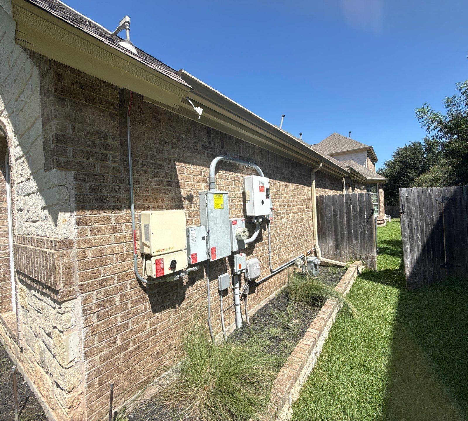 Right side yard view ahead of painting