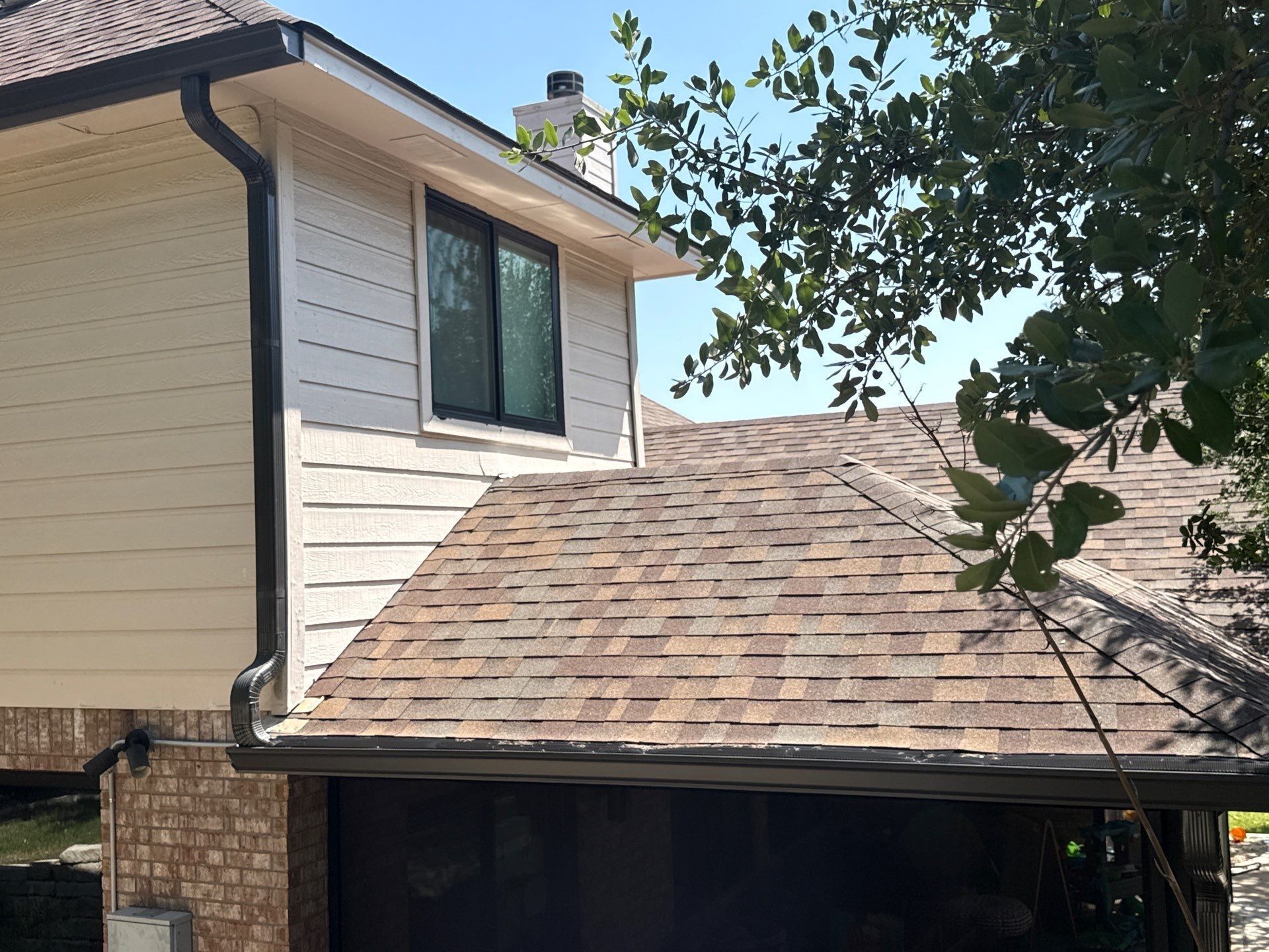 Back side chimney and siding