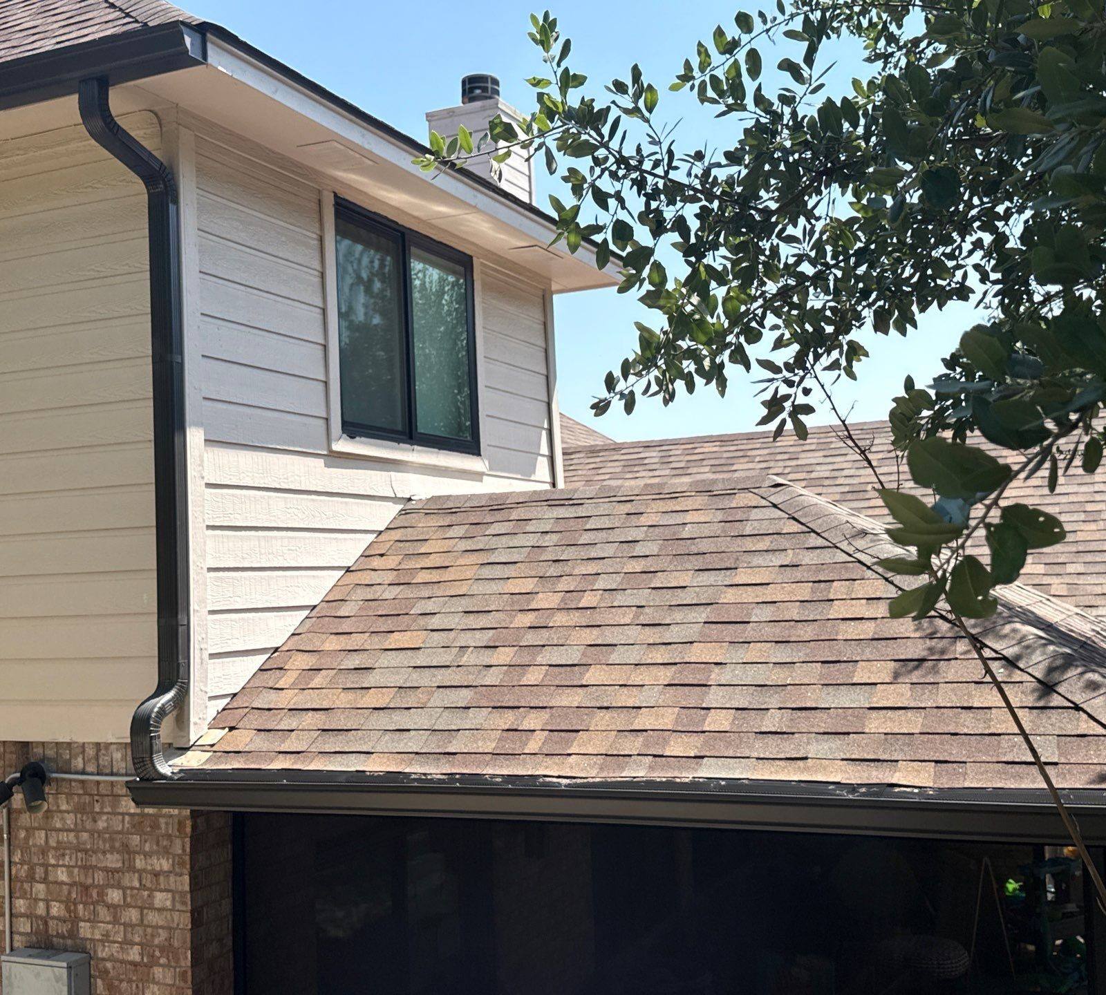 Back side chimney and siding