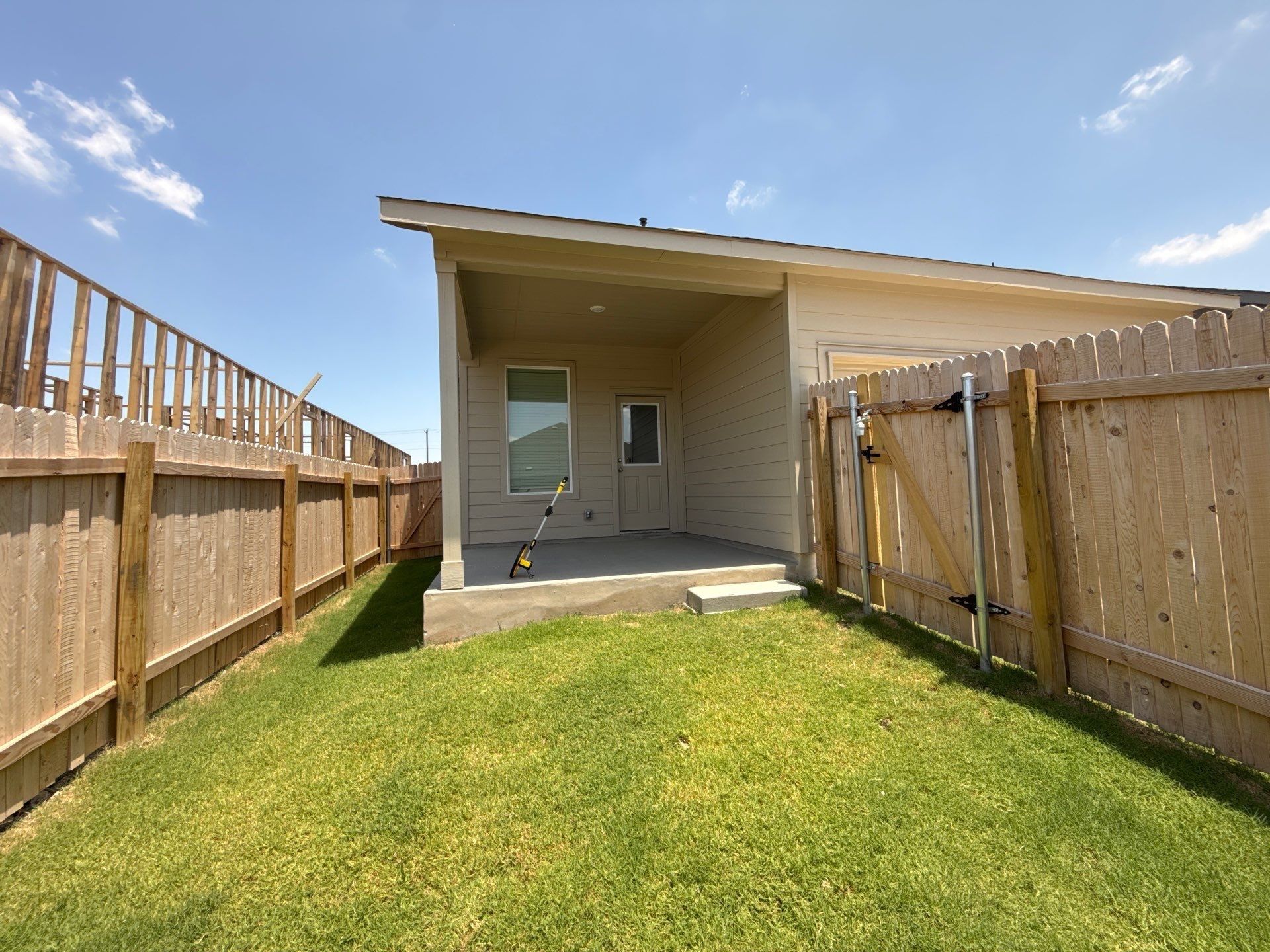 Back patio and door