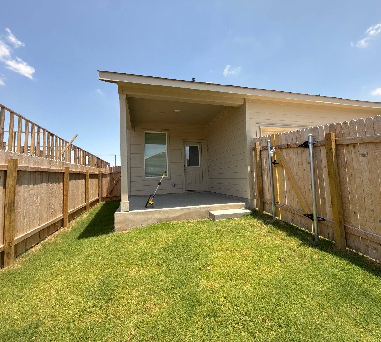 Back patio and door