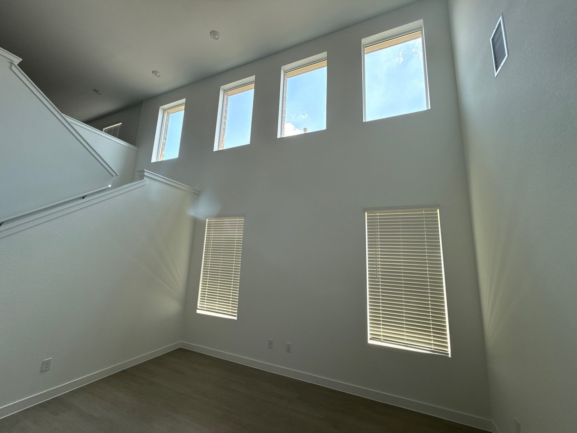 Living room ahead of painting