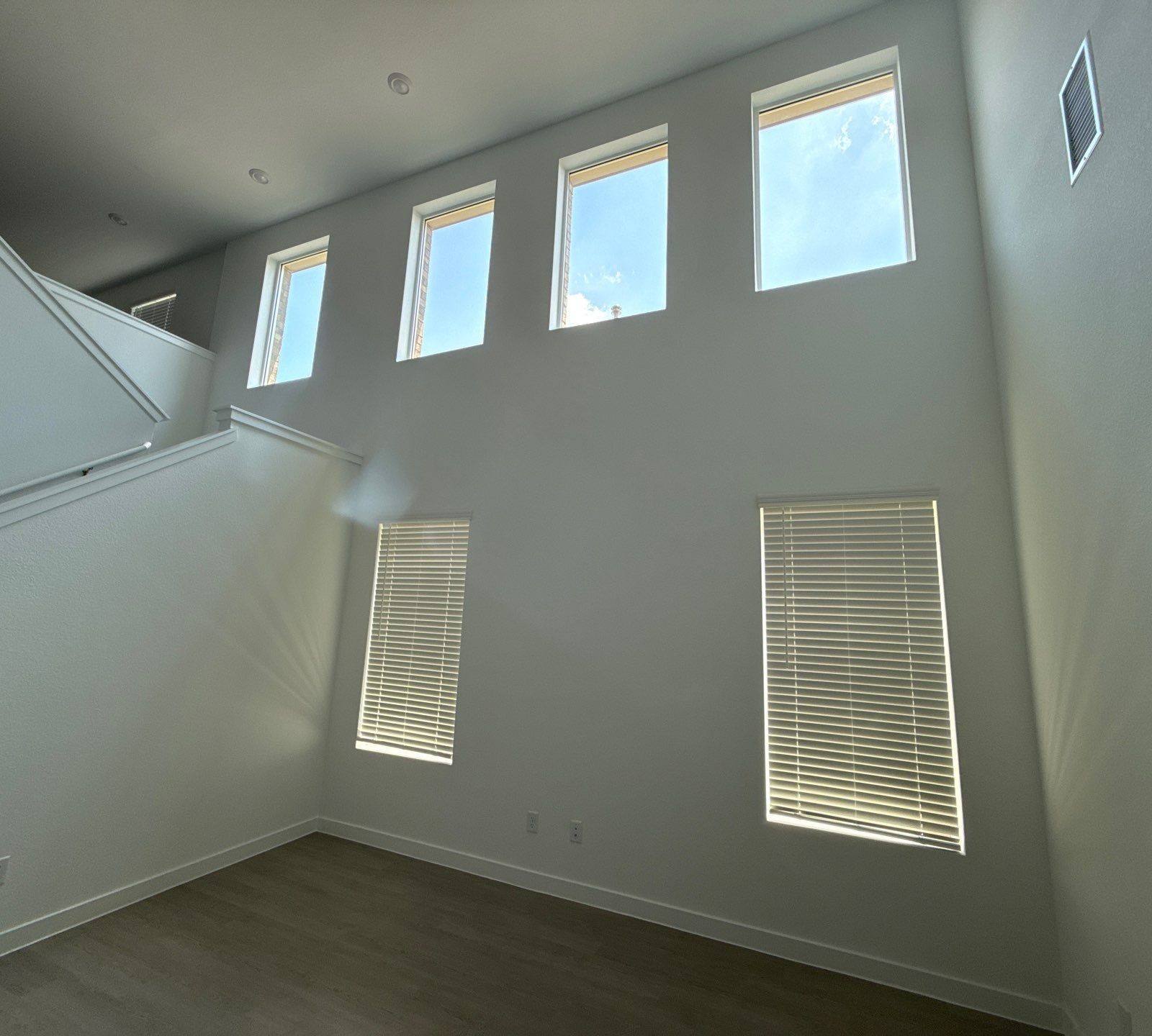 Living room ahead of painting
