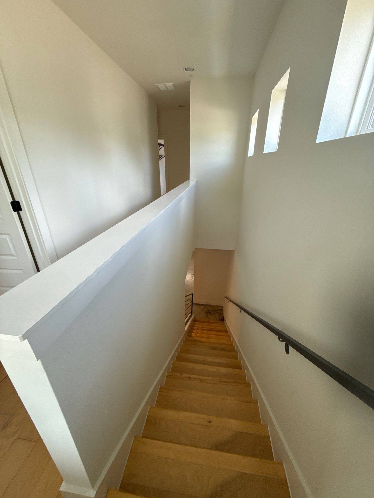 Staircase with railing