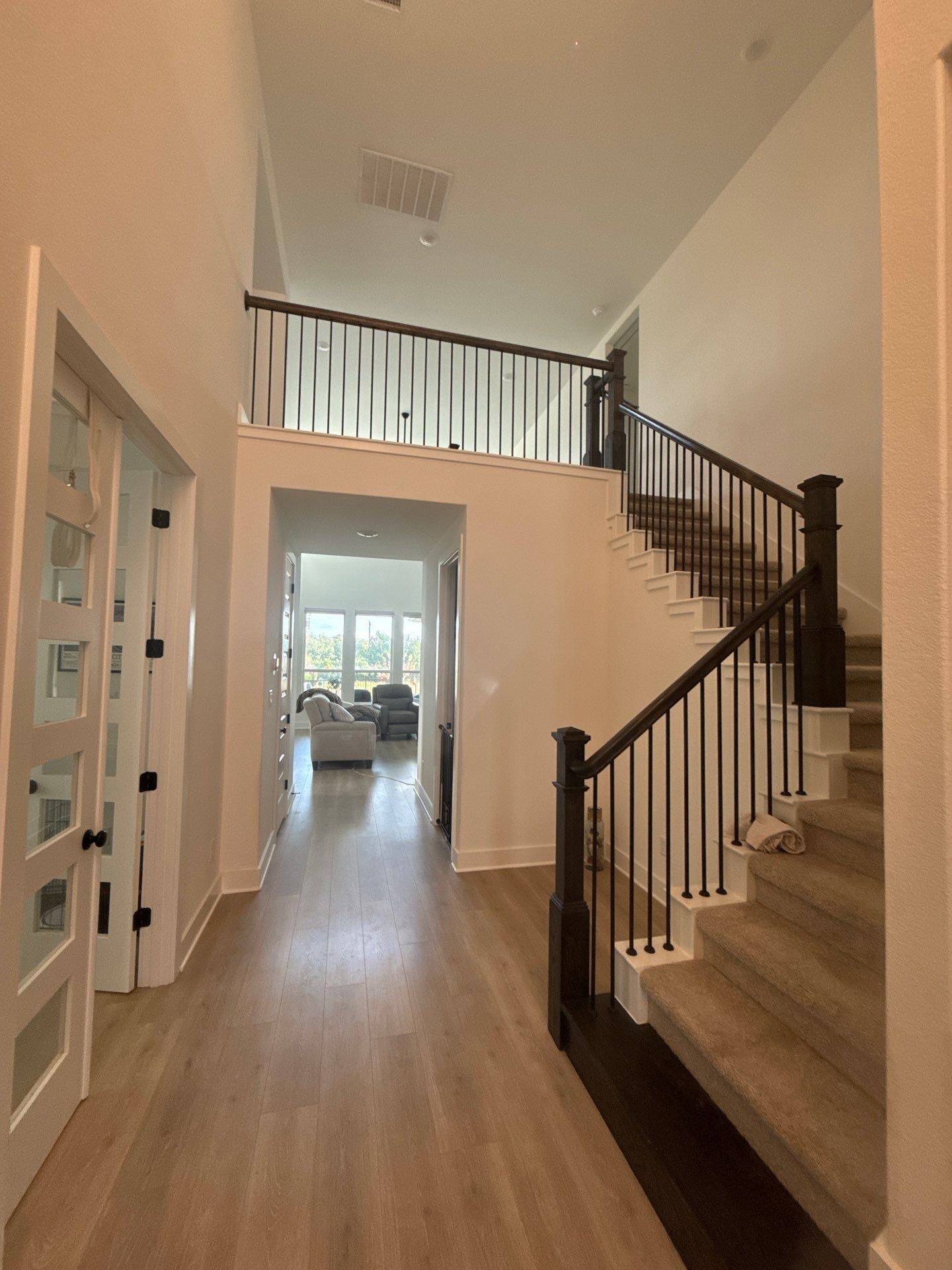 Front entry and staircase