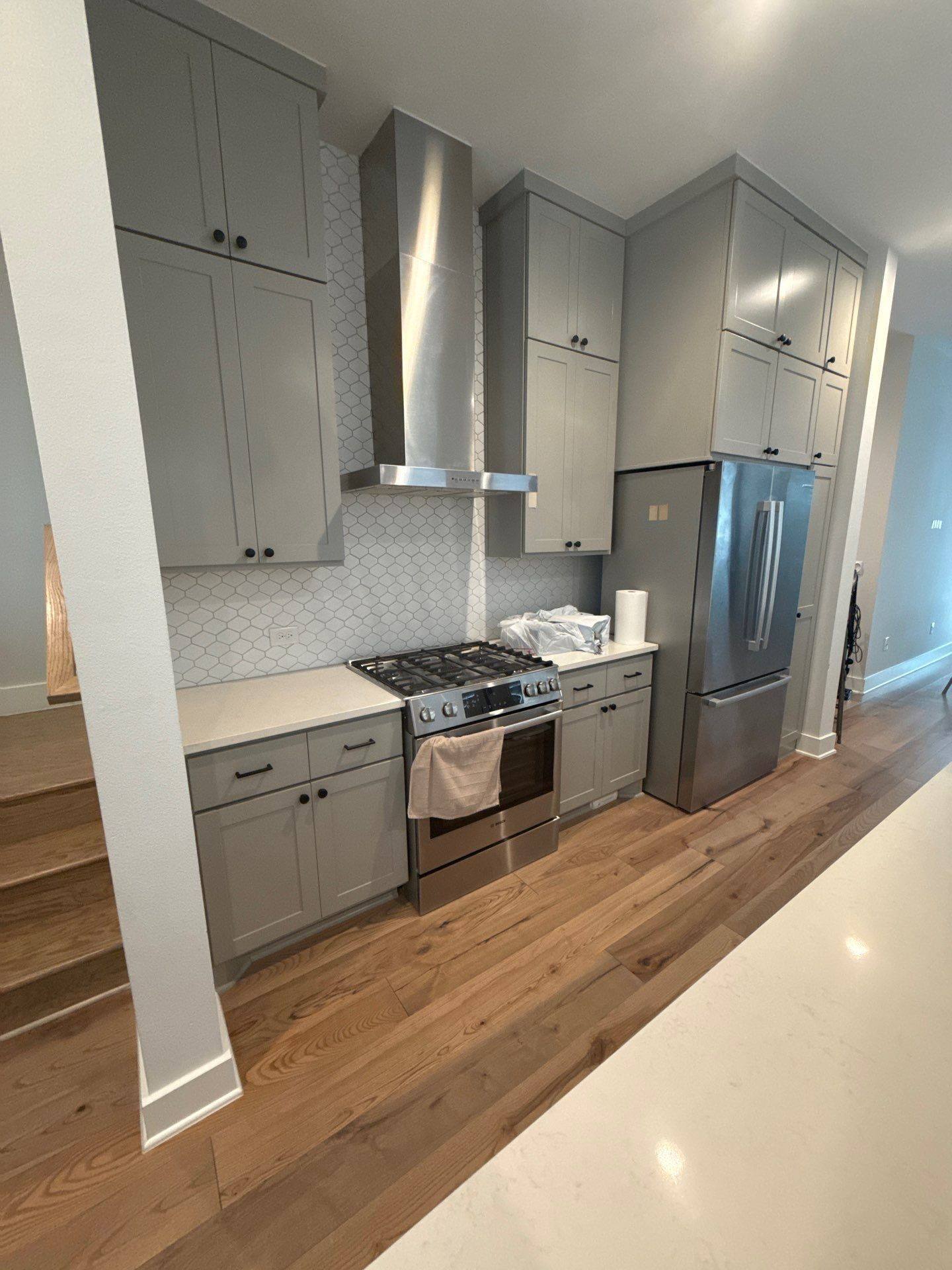 Kitchen cabinets and appliances