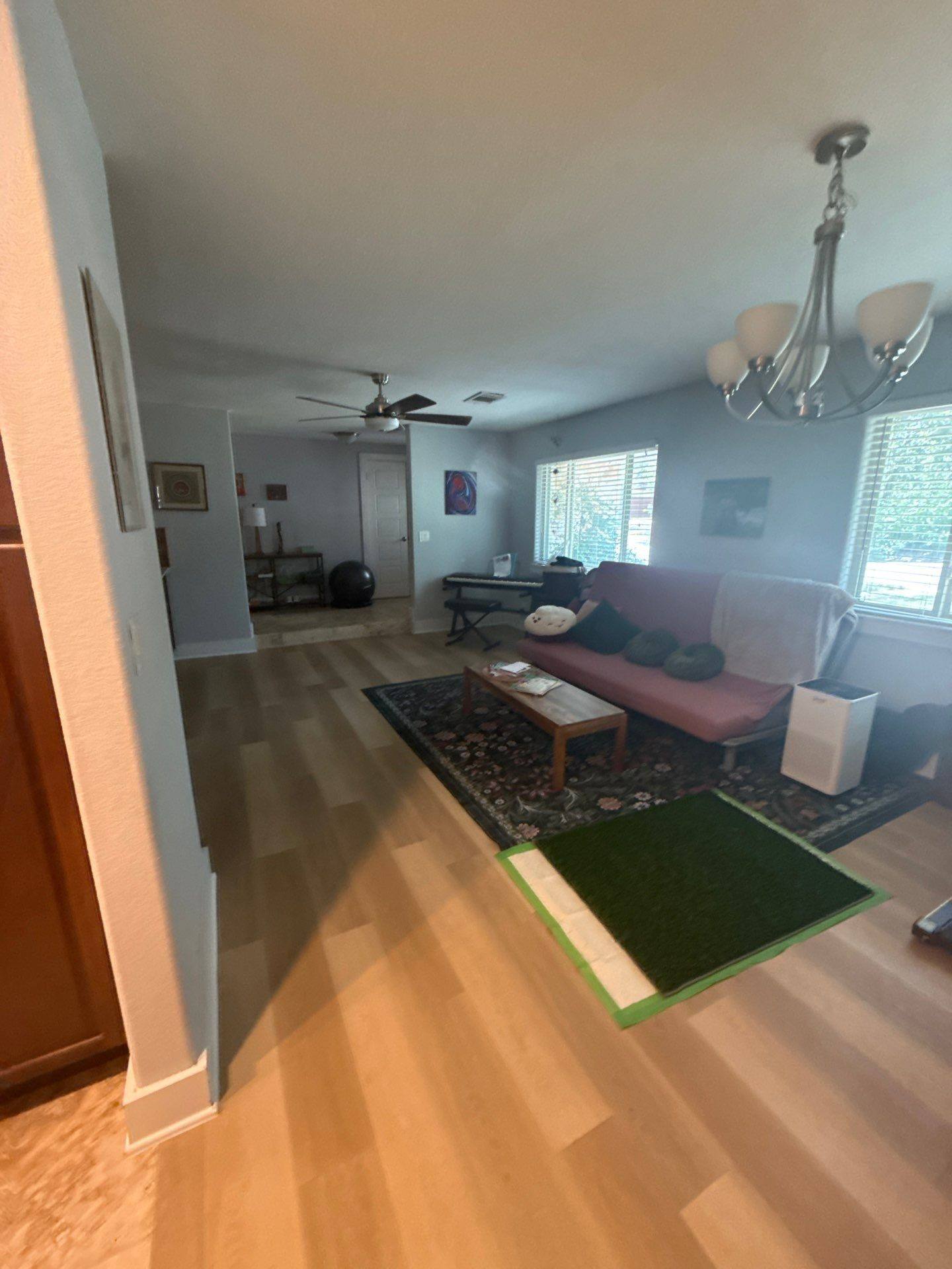 Living room before painting