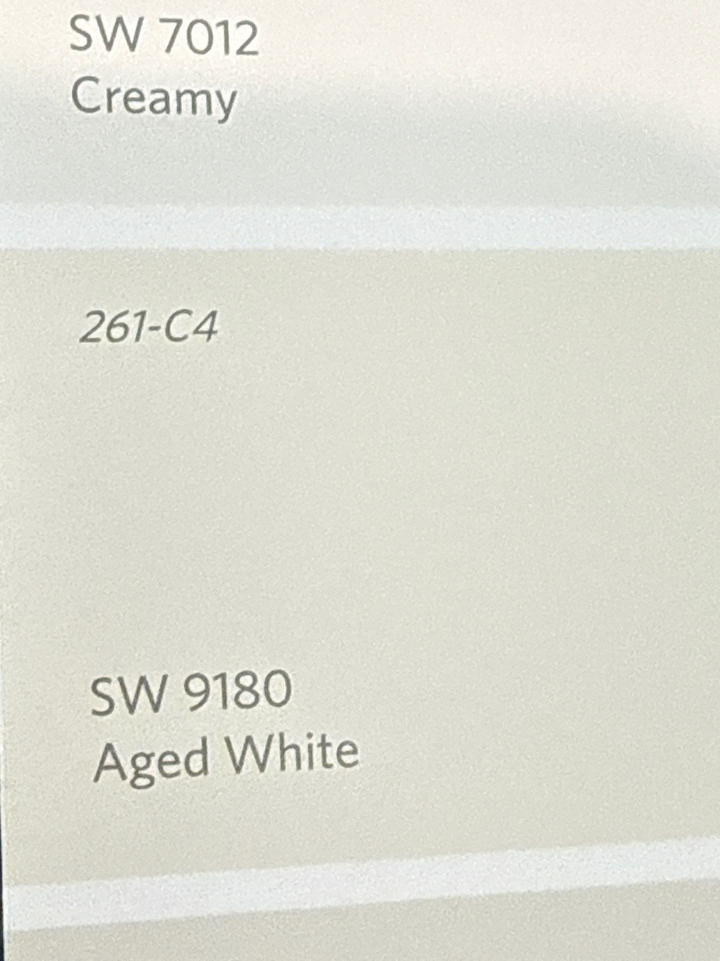 Paint color selection for cabinets